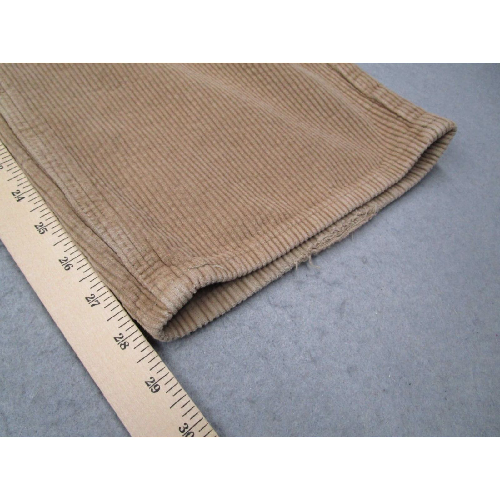 Empyre Empyre Men Beige Relaxed 5 Pocket Corduroy Chinos - 36W x 28L - 100% Cotton - Flat Front - Jeans Pants Size US 36 / EU 52 - 7 Thumbnail