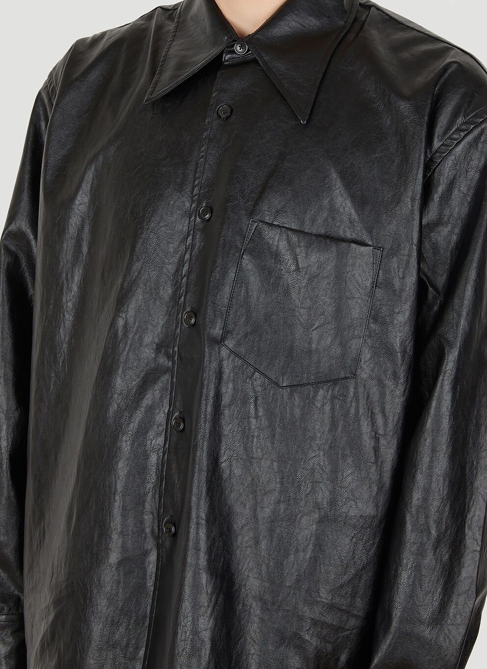Our Legacy OUR LEGACY COCO 70S FAUX LEATHER SHIRT Size US M / EU 48-50 / 2 - 2 Thumbnail