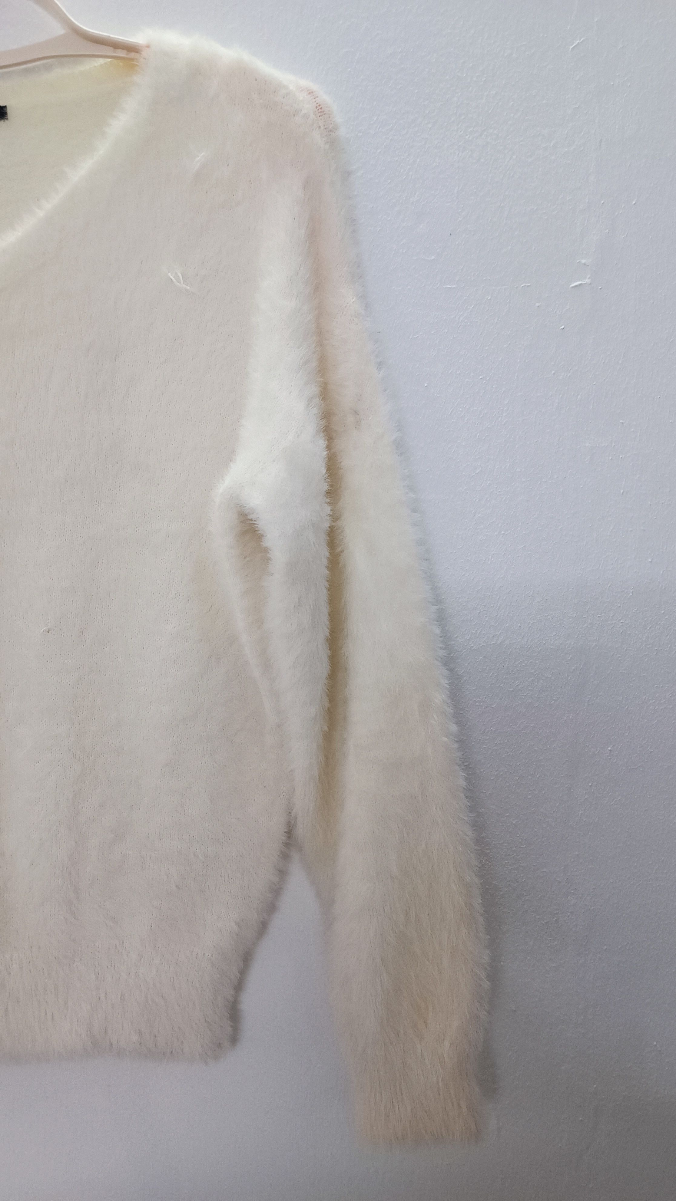 Homespun Knitwear × Japanese Brand × Vintage INGNI Vintage Look White Knitwear Size M / US 6-8 / IT 42-44 - 5 Thumbnail