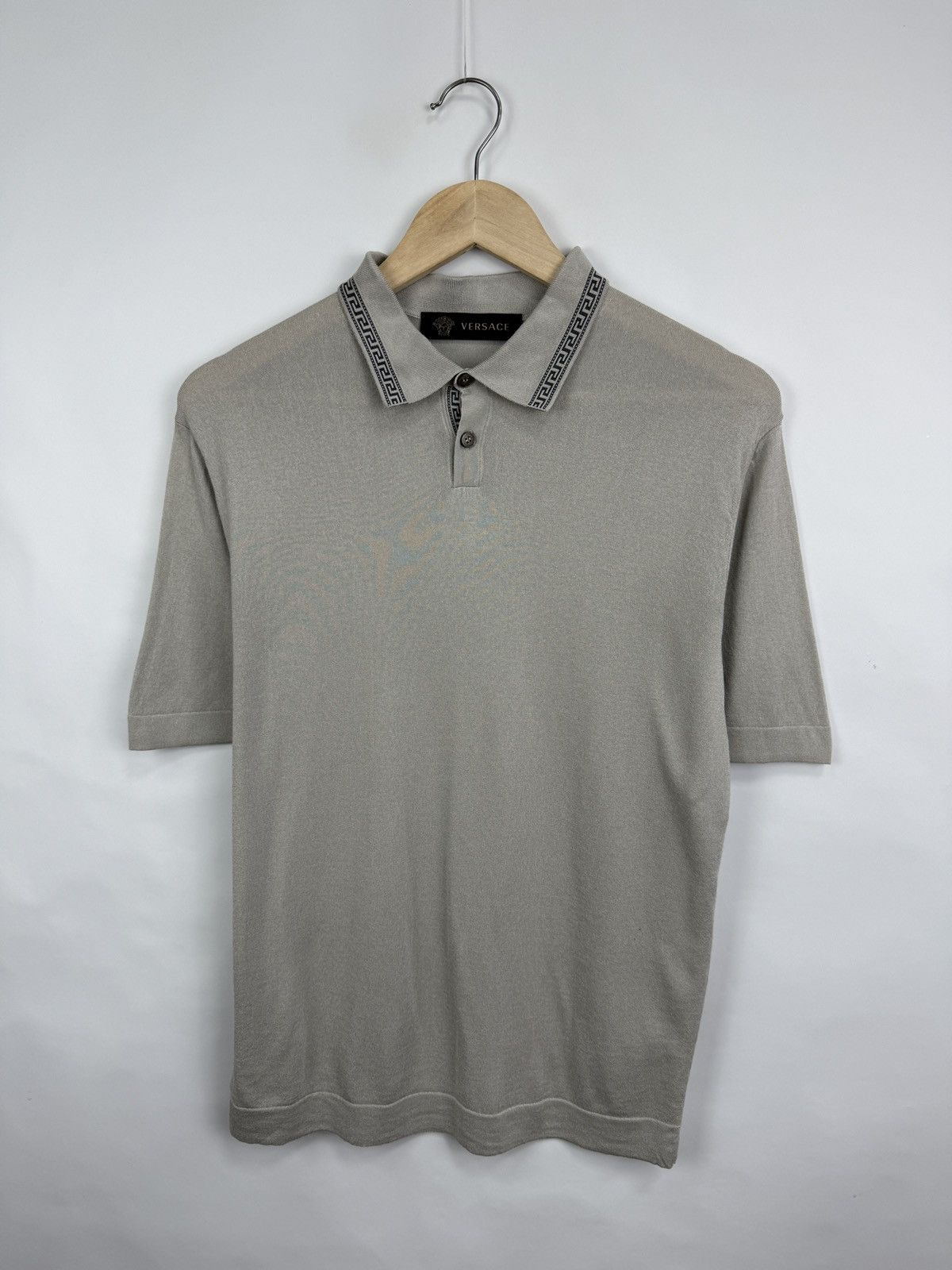 Versace 🇮🇹 Vintage Gianni Versace Couture Polo T-Shirt Y2K Rare Retro Size US M / EU 48-50 / 2 - 3 Thumbnail