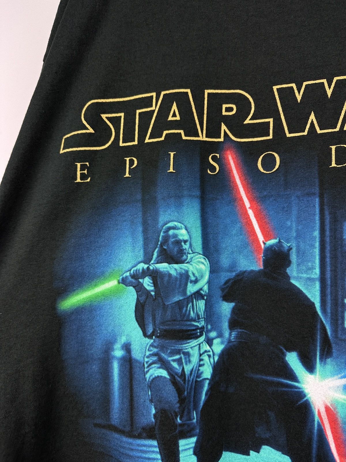 Star Wars × Vintage NWT! Vintage Star Wars Episode 1 Jedi vs Sith Promo T-Shirt Size US XL / EU 56 / 4 - 10 Thumbnail