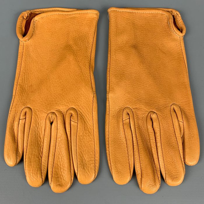 Vintage Camel Leather Gloves Grailed
