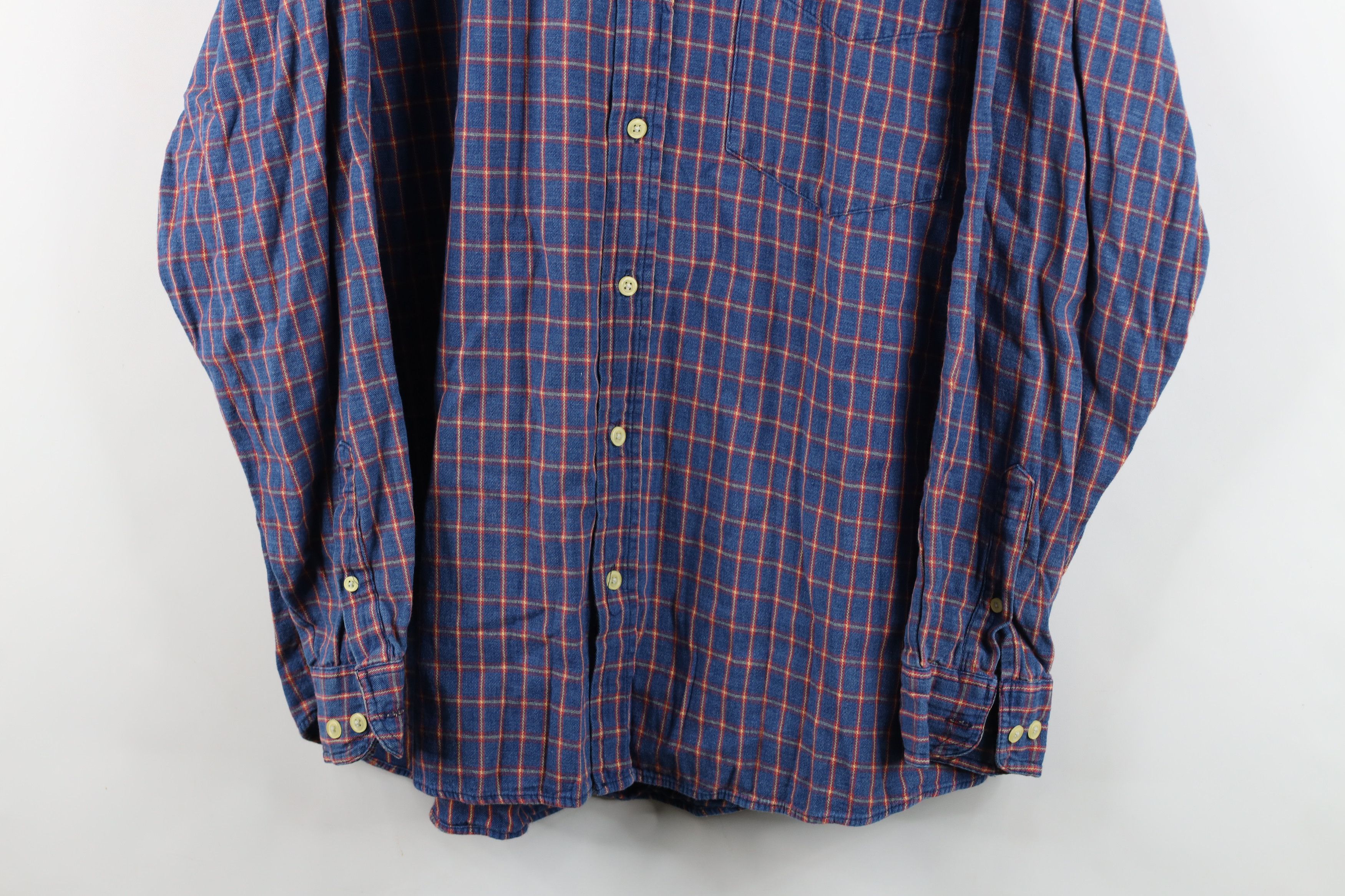 Vintage Vintage 90s Streetwear Fit Denim Collared Button Down Shirt Size US XL / EU 56 / 4 - 3 Thumbnail