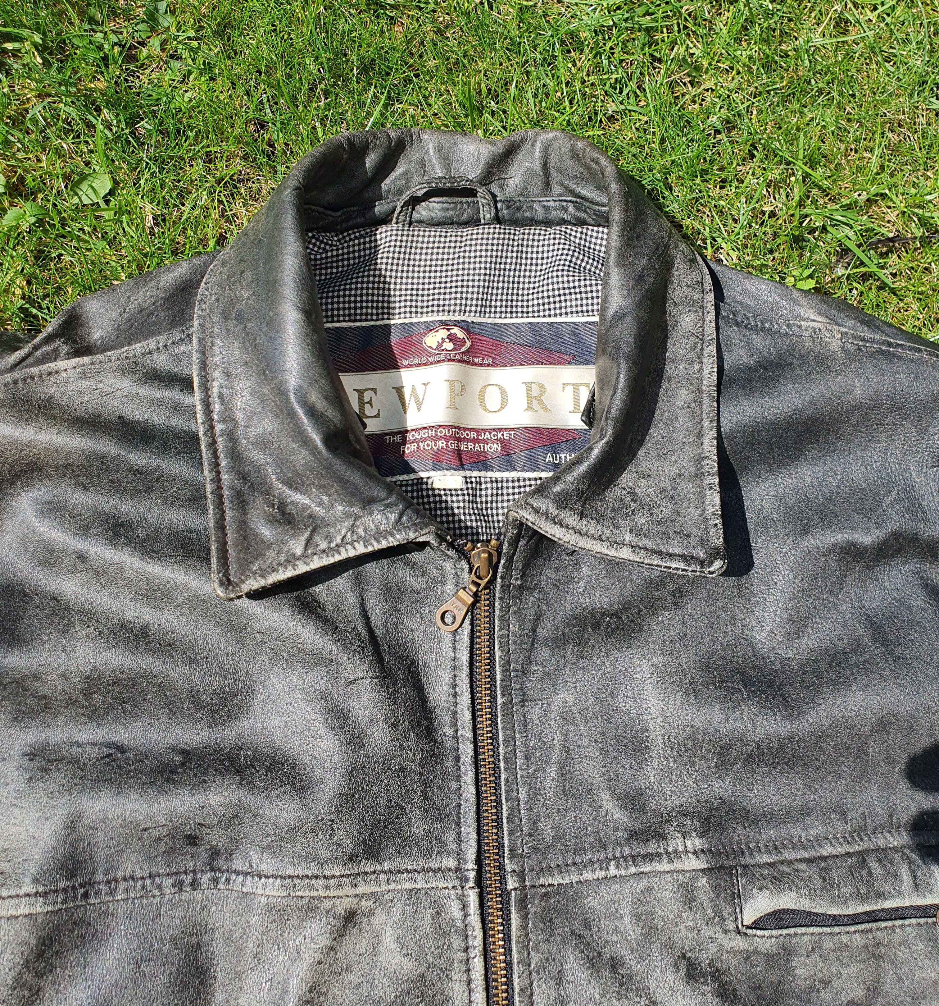 Genuine Leather Vintage faded leather jacket Size US XXL / EU 58 / 5 - 4 Thumbnail