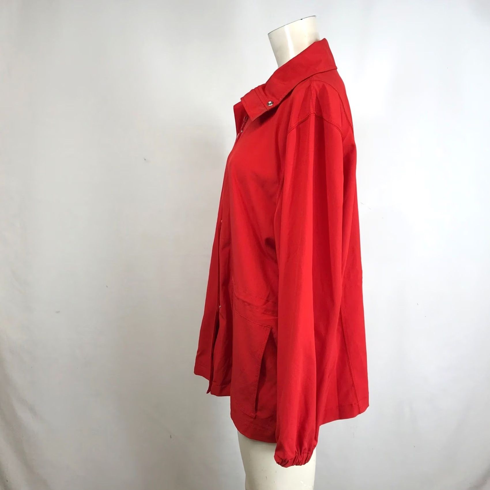 Vintage Lane Bryant Red Zip Front Lightweight Jacket Women's 14/16 Size XL / US 12-14 / IT 48-50 - 6 Thumbnail