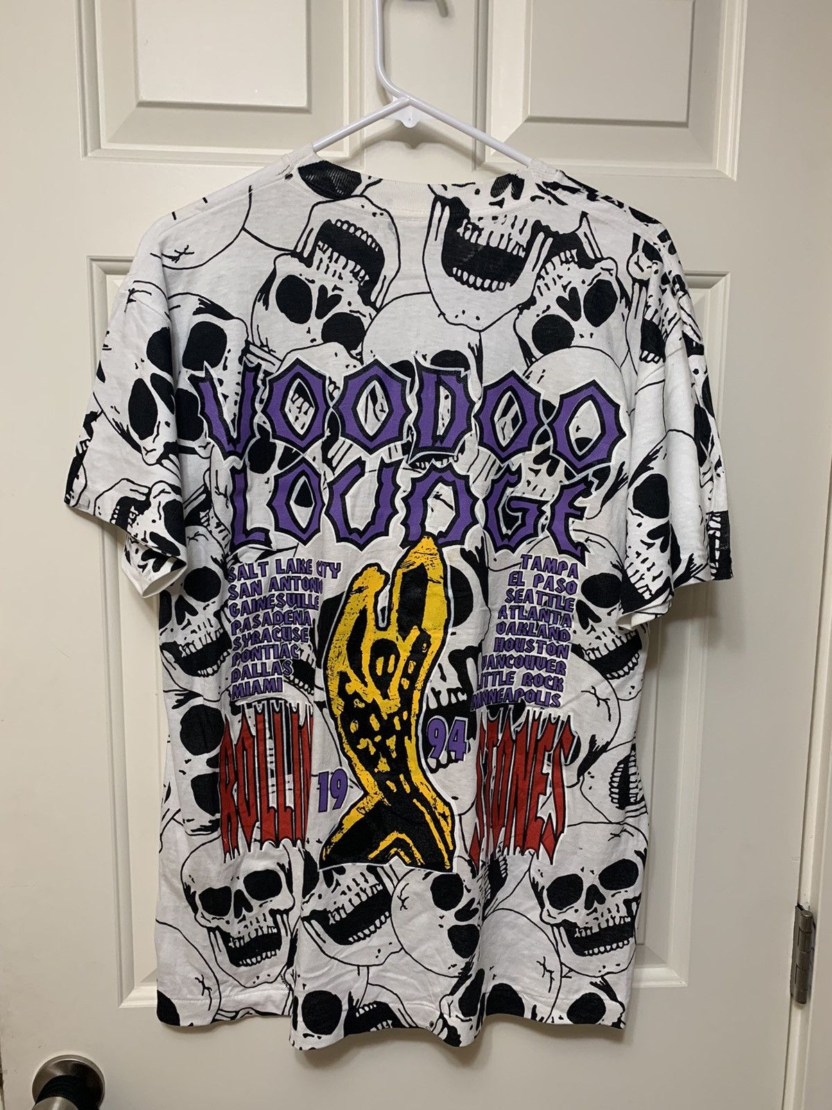 Vintage Rare Rolling Stones Voodoo Lounge Skull 94 Shirt Size US L / EU 52-54 / 3 - 6 Thumbnail