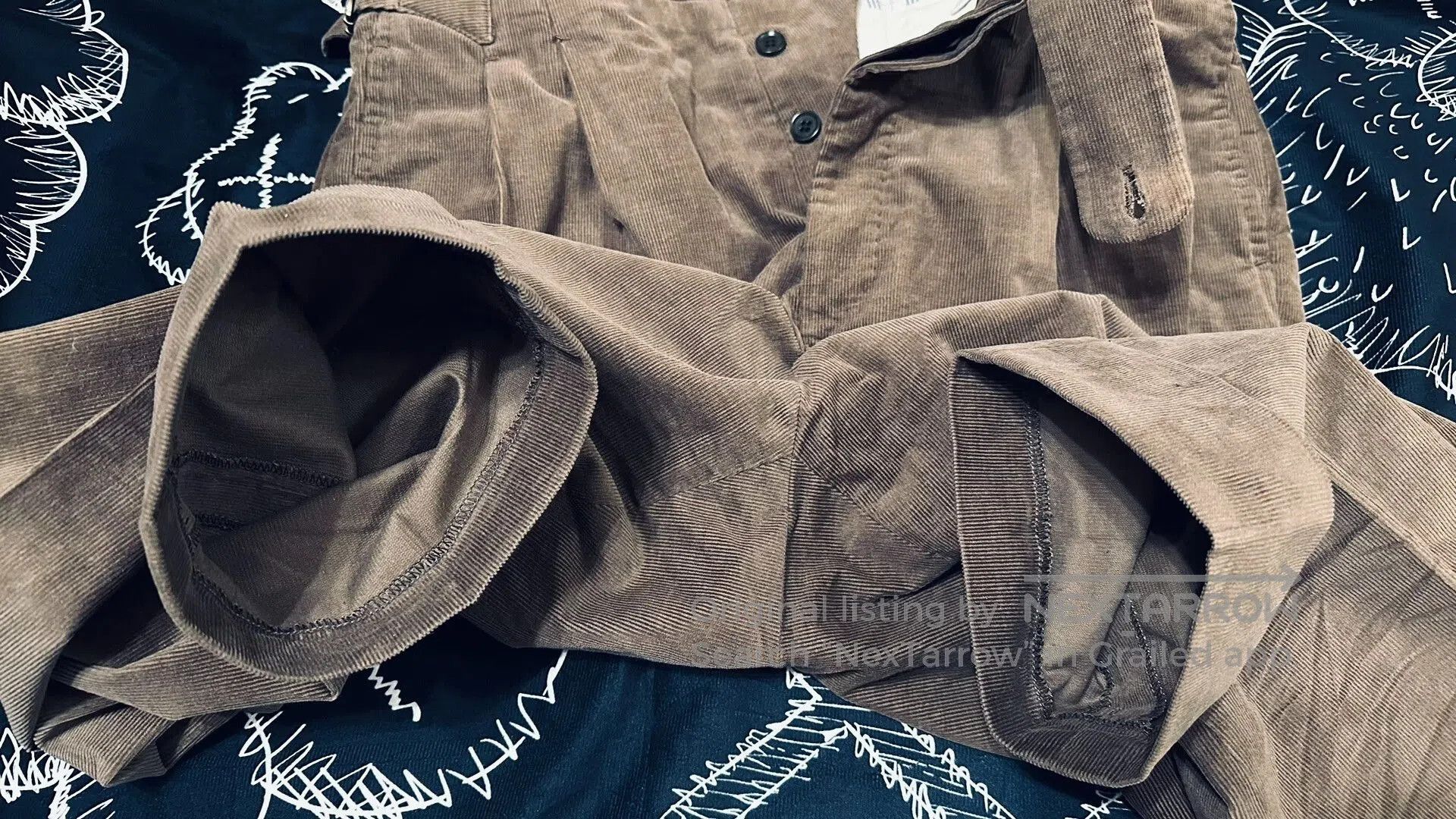 Japanese Brand Custom High-Waisted Corduroy Pants. Size US 30 / EU 46 - 9 Thumbnail