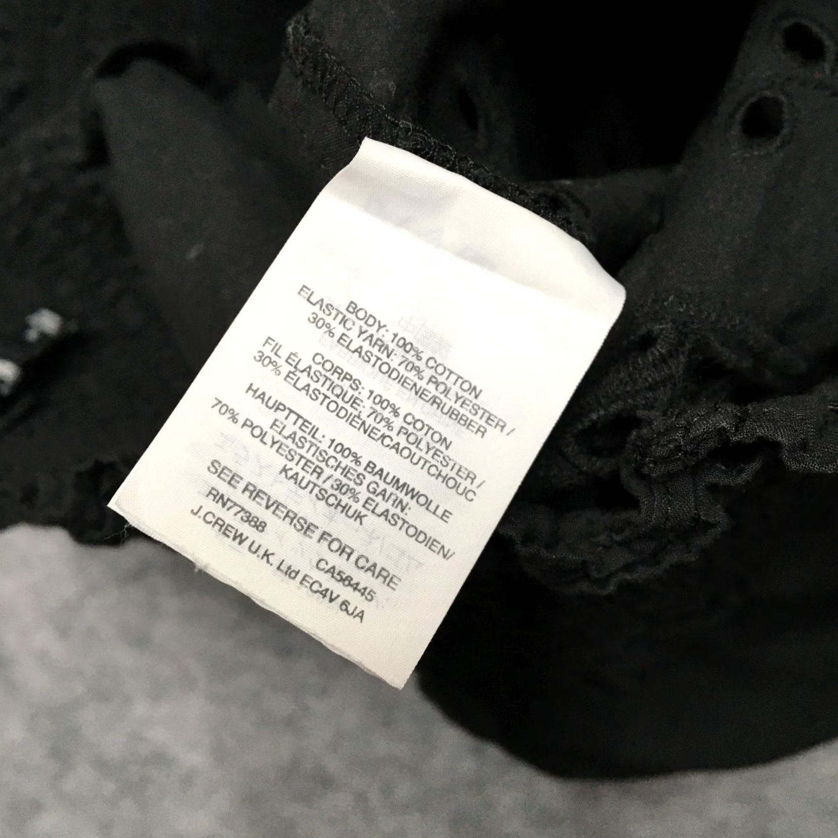 Madewell Madewell Skirt Womens M Black Eyelet Lace Mini Boho Elastic Waist Summer Size 32" / US 10 / IT 46 - 5 Thumbnail
