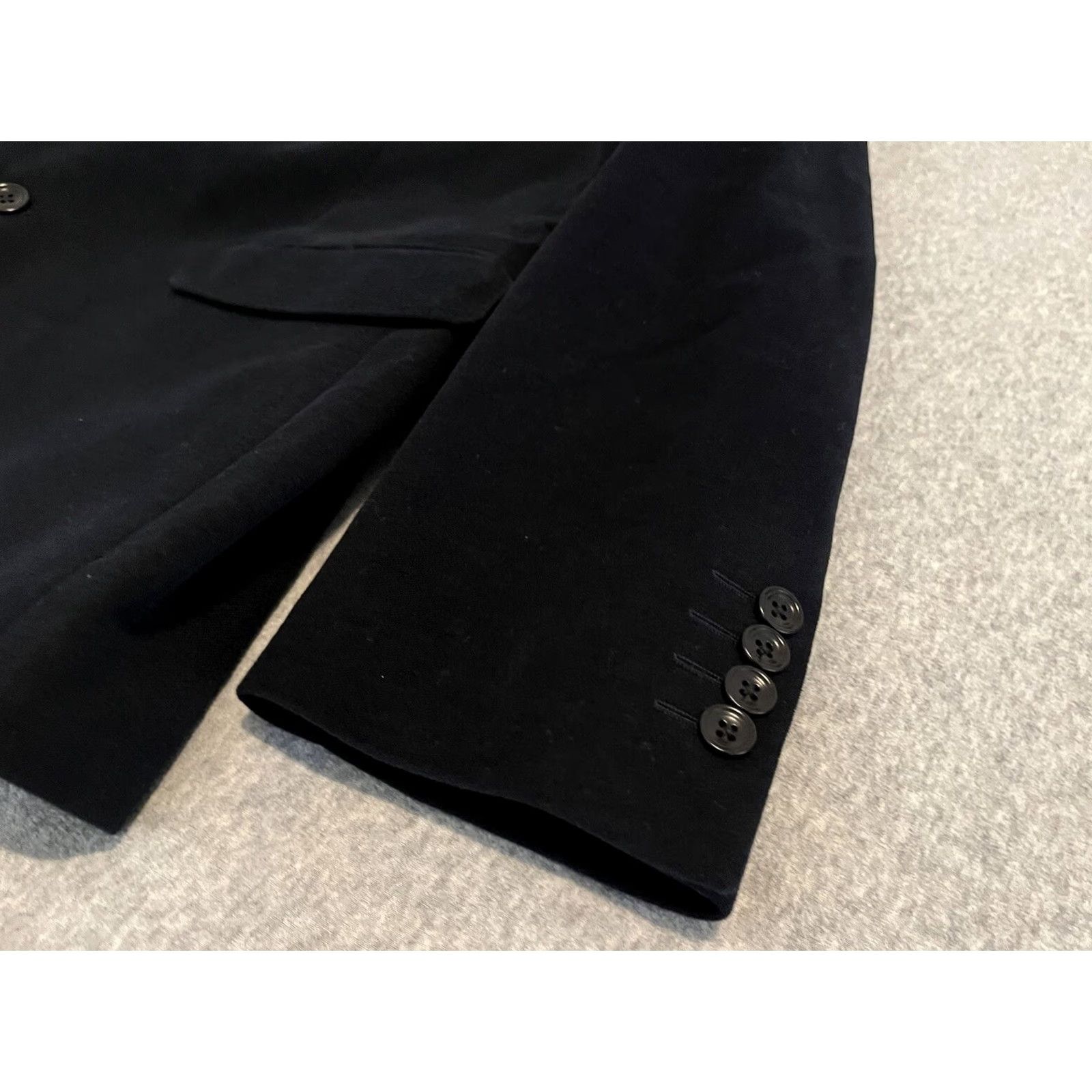 Charles Tyrwhitt Charles Tyrwhitt Blazer Sport Coat Jacket Mens 44R Slim Fit Black 2 Button Cotton Elastane Size 44R - 6 Thumbnail