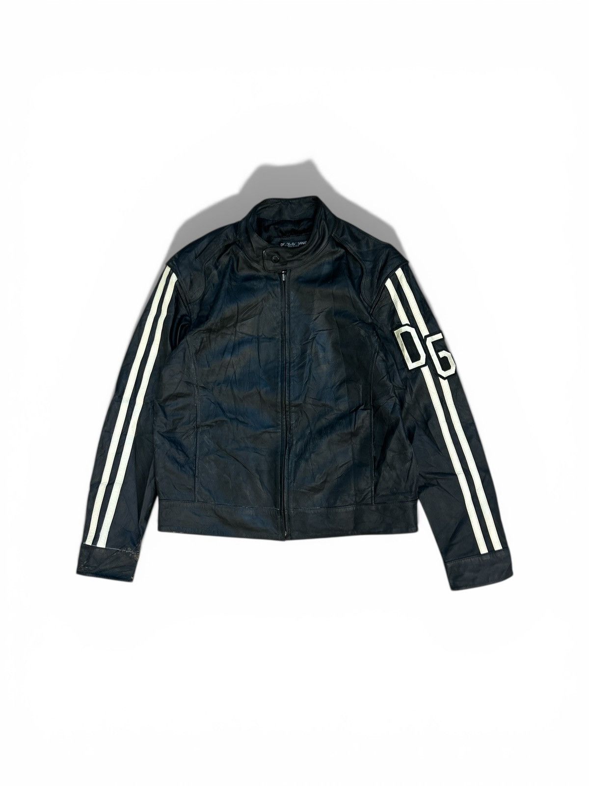 Dolce & Gabbana Archival Dolce & Gabbana Leather Racing Jacket - Itierre Era Size US L / EU 52-54 / 3 - 3 Thumbnail