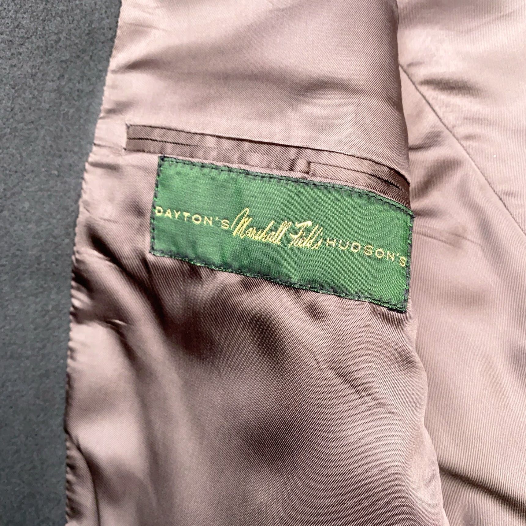 Bill Blass VINTAGE Bill Blass Blazer Camel Hair 44R Green Sport Coat Men Regular Notch Lapel 2-Button Single-Breasted Solid Dress Jacket Size 44R - 4 Thumbnail