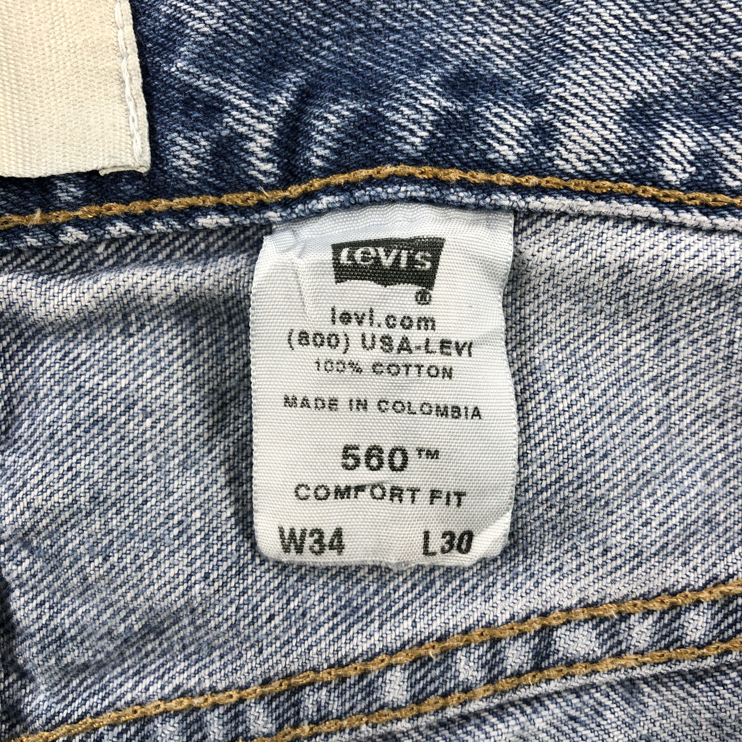 Levi's Vintage Levis 560 Jeans Stone Wash Denim KJ638 Size US 34 / EU 50 - 10 Thumbnail