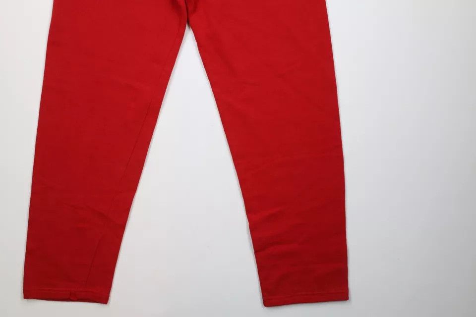 Vintage Vintage 90s Streetwear Blank Sweatpants Pants Red USA Size US 34 / EU 50 - 12 Thumbnail