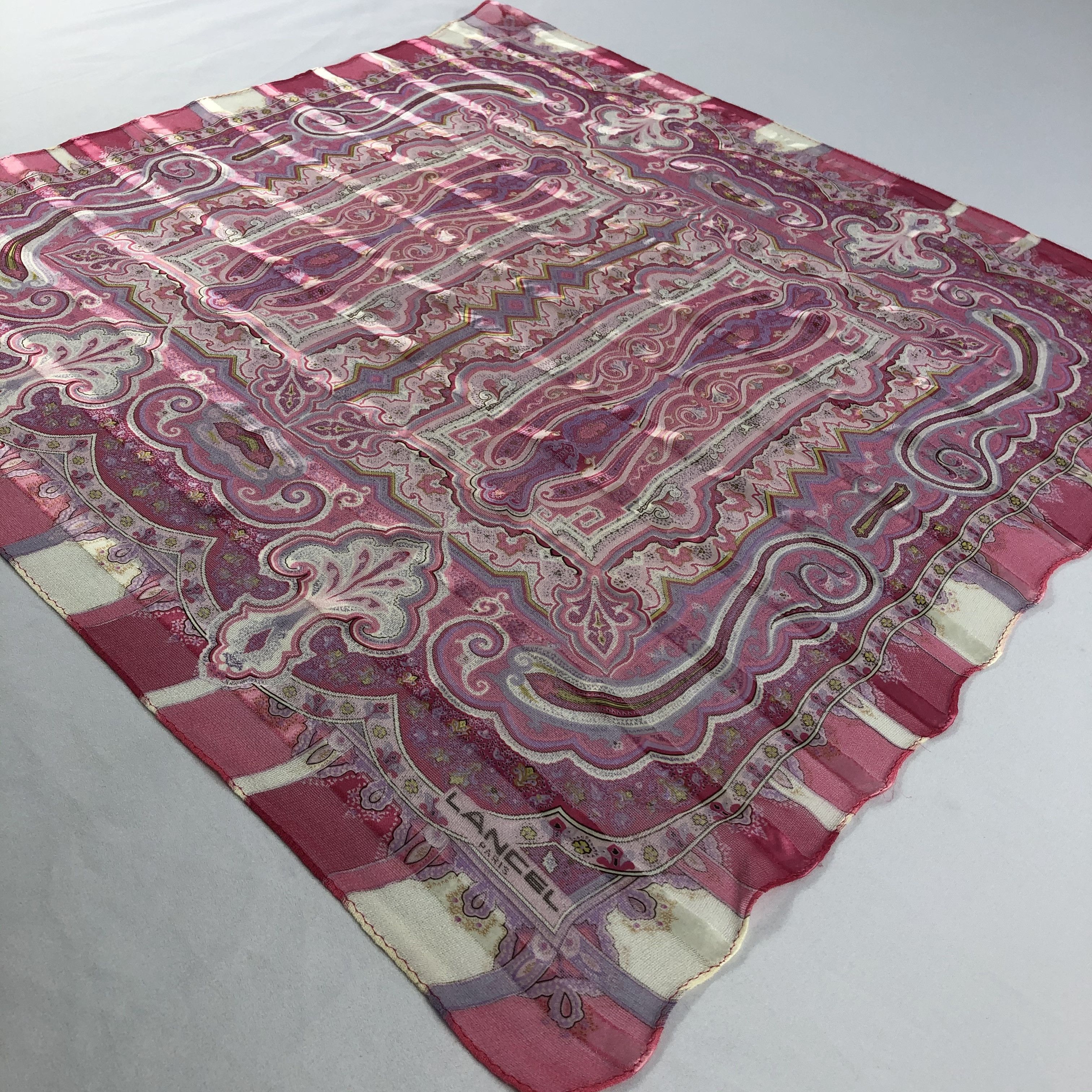 Lancel Vintage Lancel Silk Scarf Size ONE SIZE - 3 Thumbnail