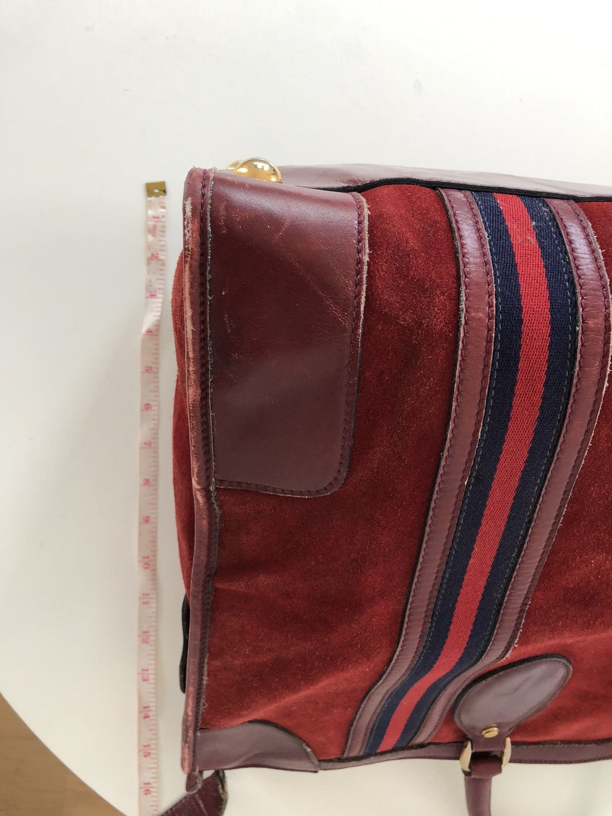 Gucci Vintage GUCCI suede duffle bag Size ONE SIZE - 15 Thumbnail
