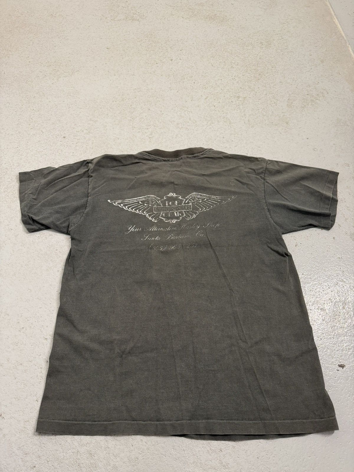 Harley Davidson Vintage 1987 Anvil Harley-Davidson Born In The USA T-Shirt Size US L / EU 52-54 / 3 - 16 Thumbnail
