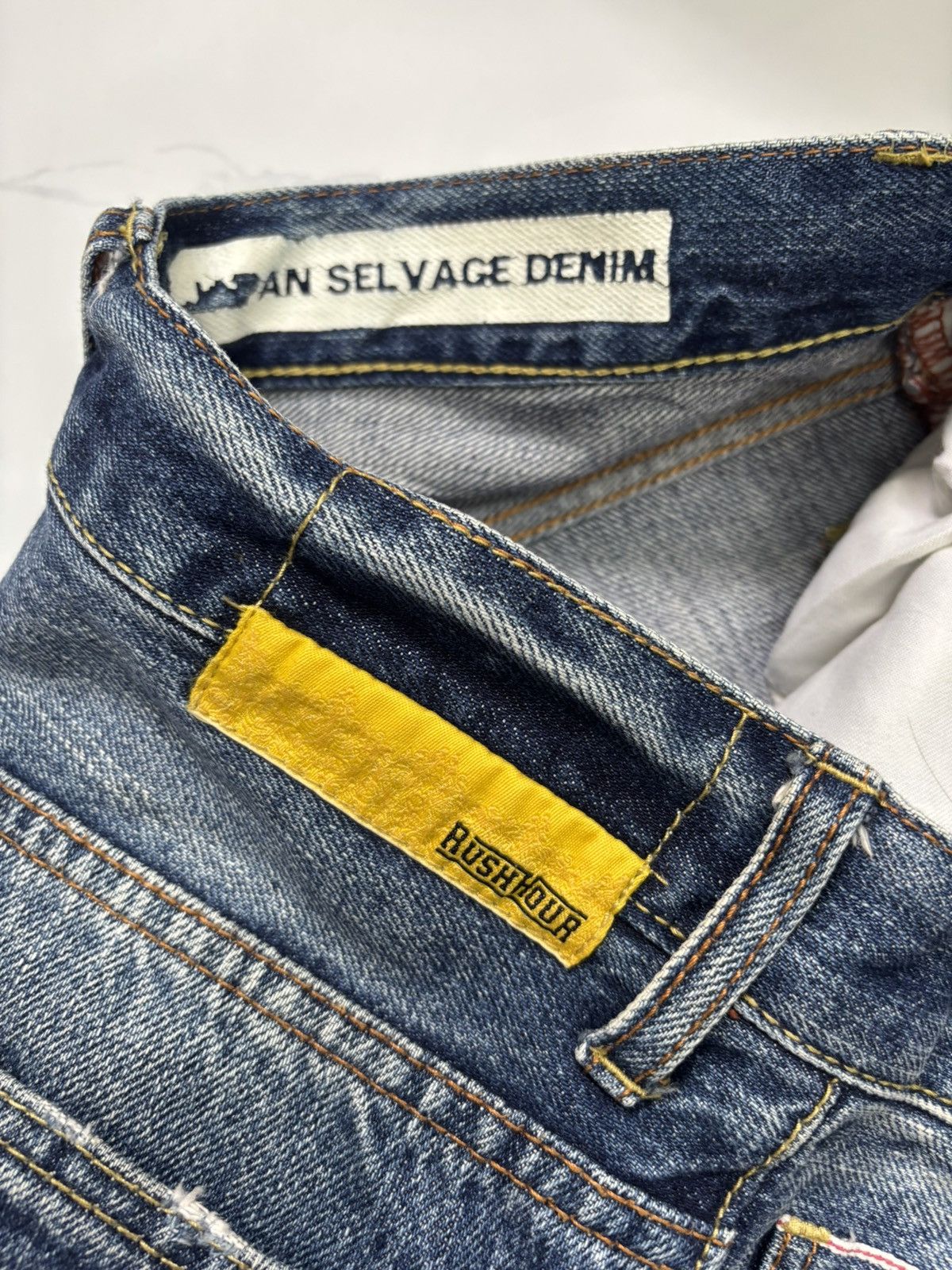 Japanese Brand Rush Hour JAPAN SELVAGE DENIM Jeans Size US 30 / EU 46 - 9 Thumbnail