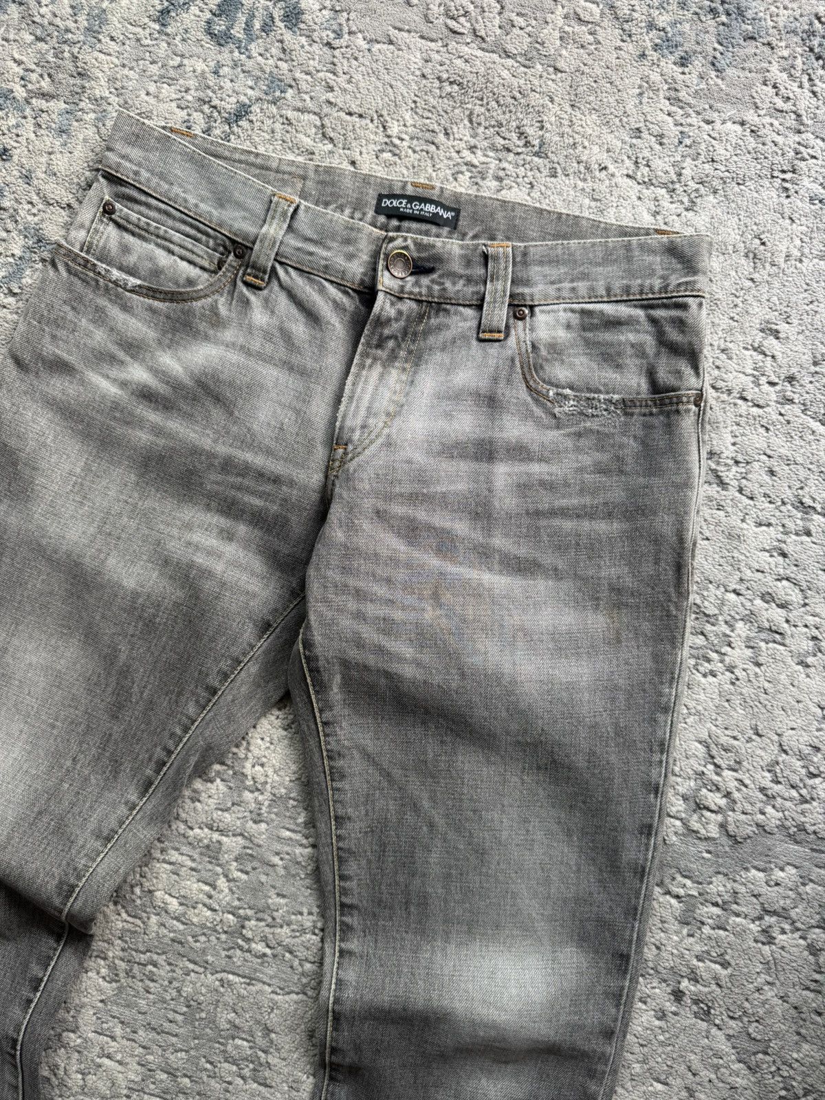 Dolce & Gabbana Dolce Gabbana Vintage Gray Denim Jeans Size 46 made in Italy Size US 31 - 4 Thumbnail