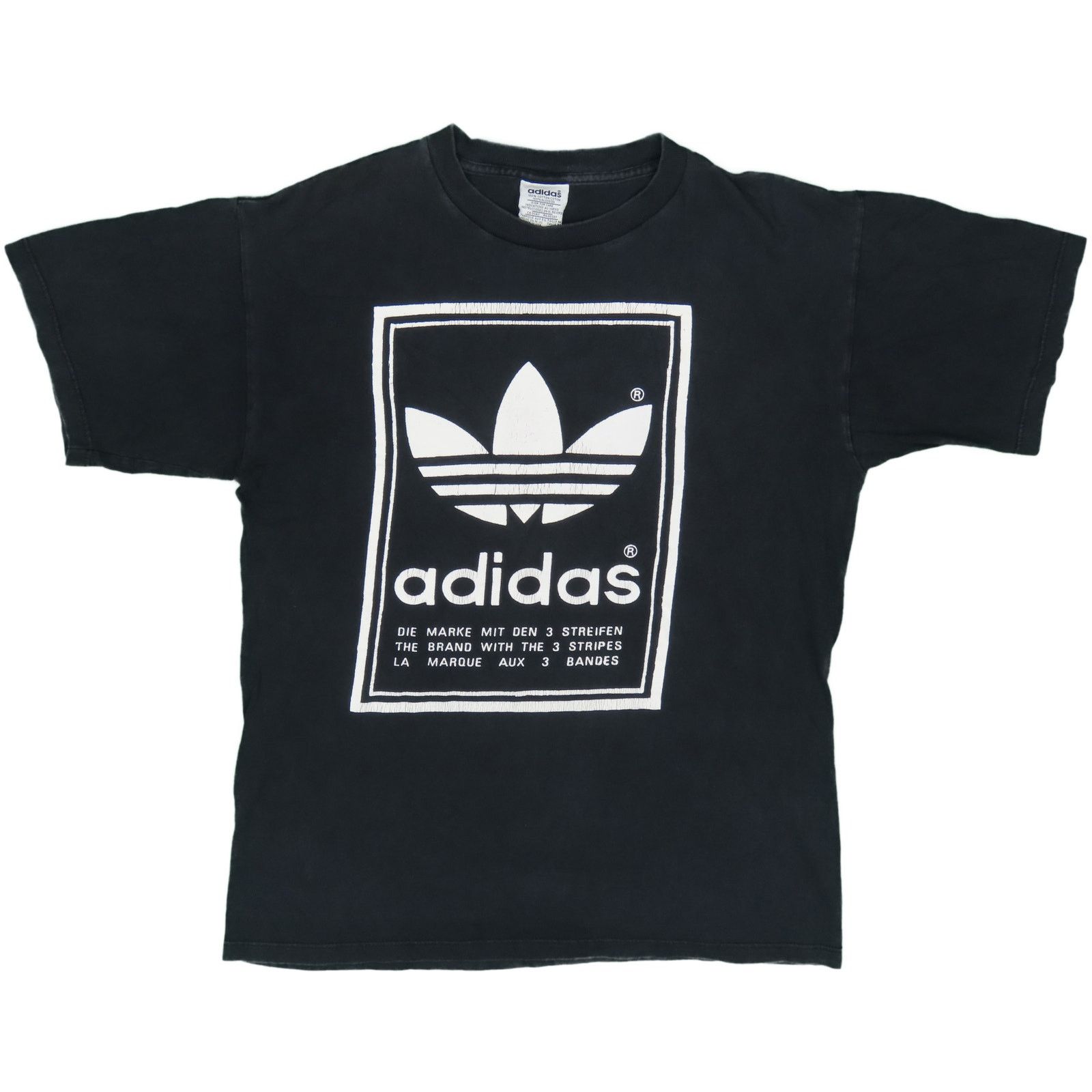 Adidas Vintage Adidas Trefoil Tee Urban Minimalist Design Size US M / EU 48-50 / 2 - 1 Thumbnail