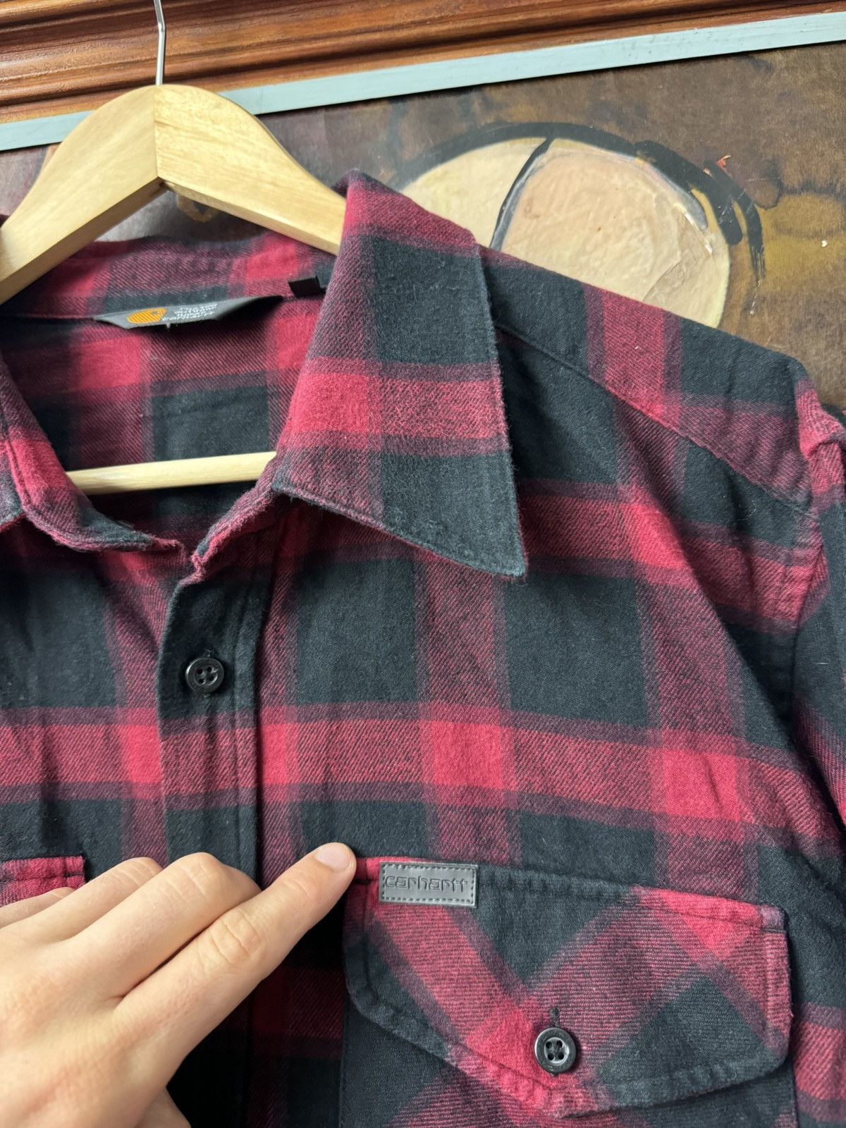 Carhartt Carhartt Workwear Button Up Murray Flannel Shirt Tartan Hype Size US XL / EU 56 / 4 - 4 Thumbnail