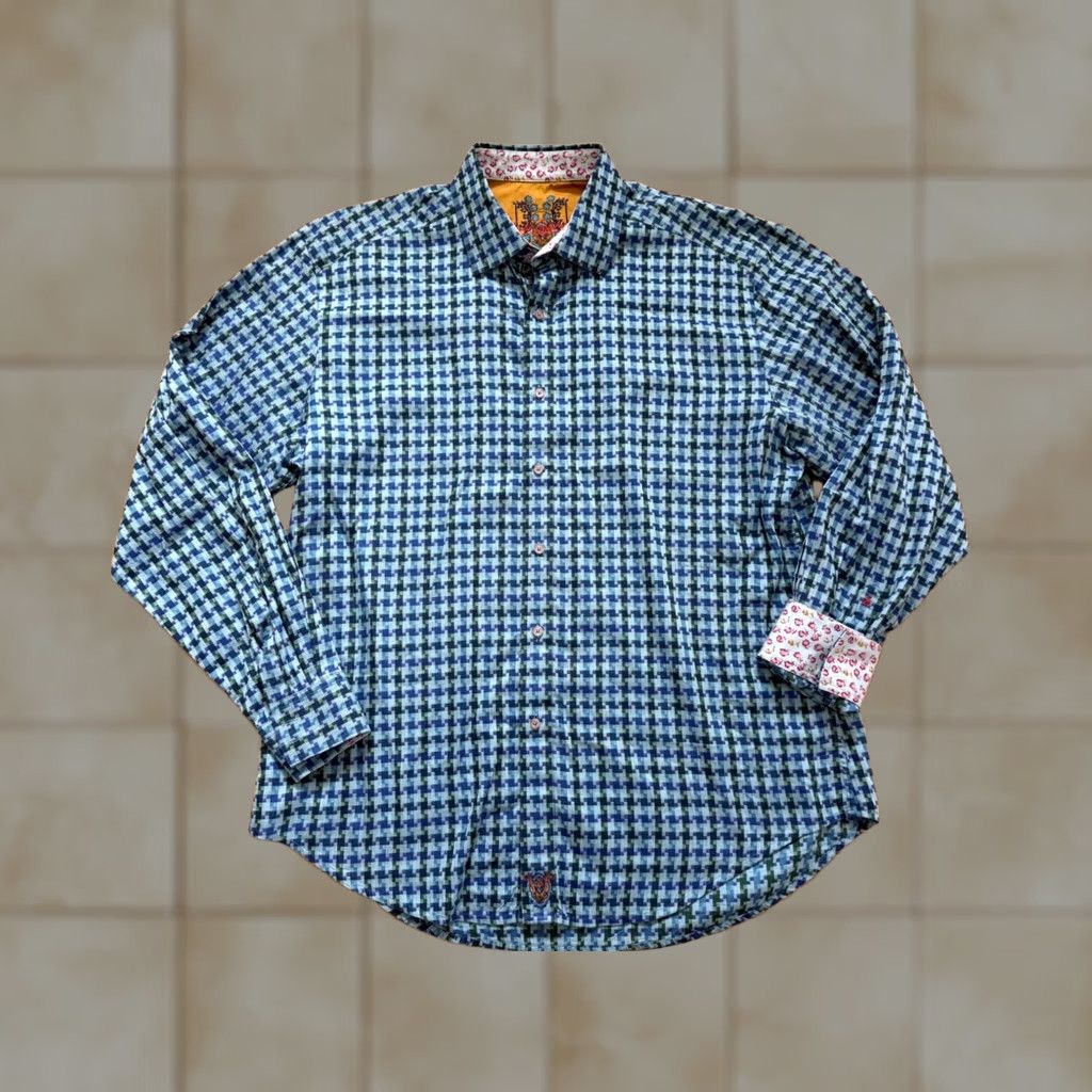 Robert Graham Robert Graham Mens Shirt XL Colorful Striped Long Sleeve Button-Up Size US XL / EU 56 / 4 - 1 Thumbnail