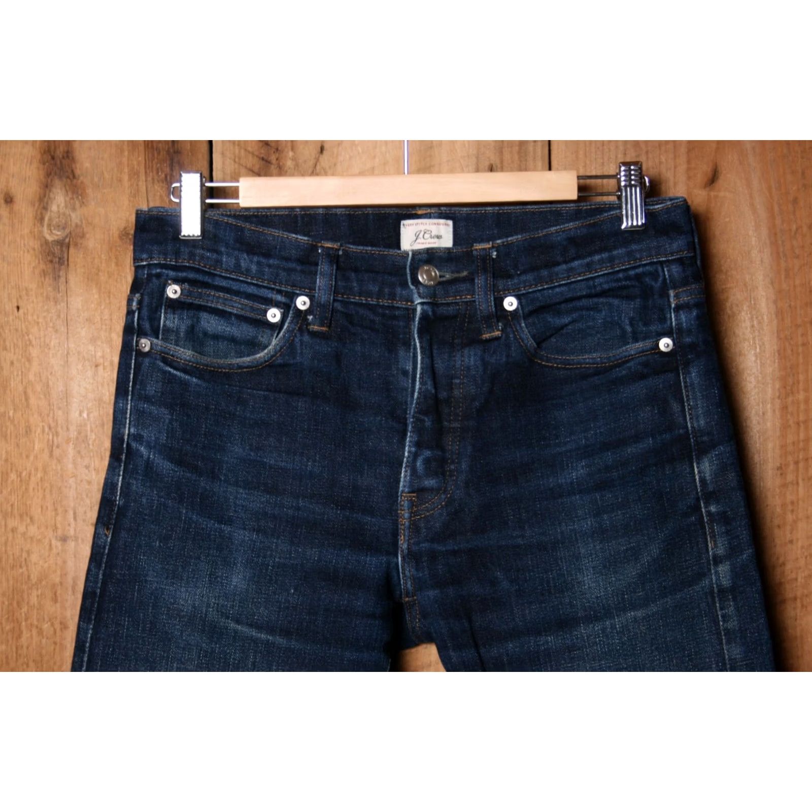 J.Crew J.CREW 770 Straight Slim Denim Jeans Sz 30x32 Re-Hemmed Blue Men Jeans Slim Straight Denim 98% Cotton 2% Elastane Mens Slim Jeans Size US 29 - 2 Thumbnail