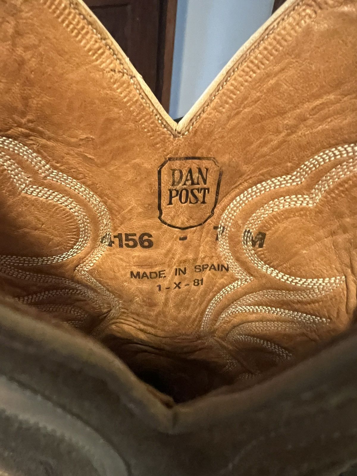 Dan Post × Vintage Dan Post Cowboy Boots Sz 7 M Size US 7 / IT 37 - 7 Thumbnail