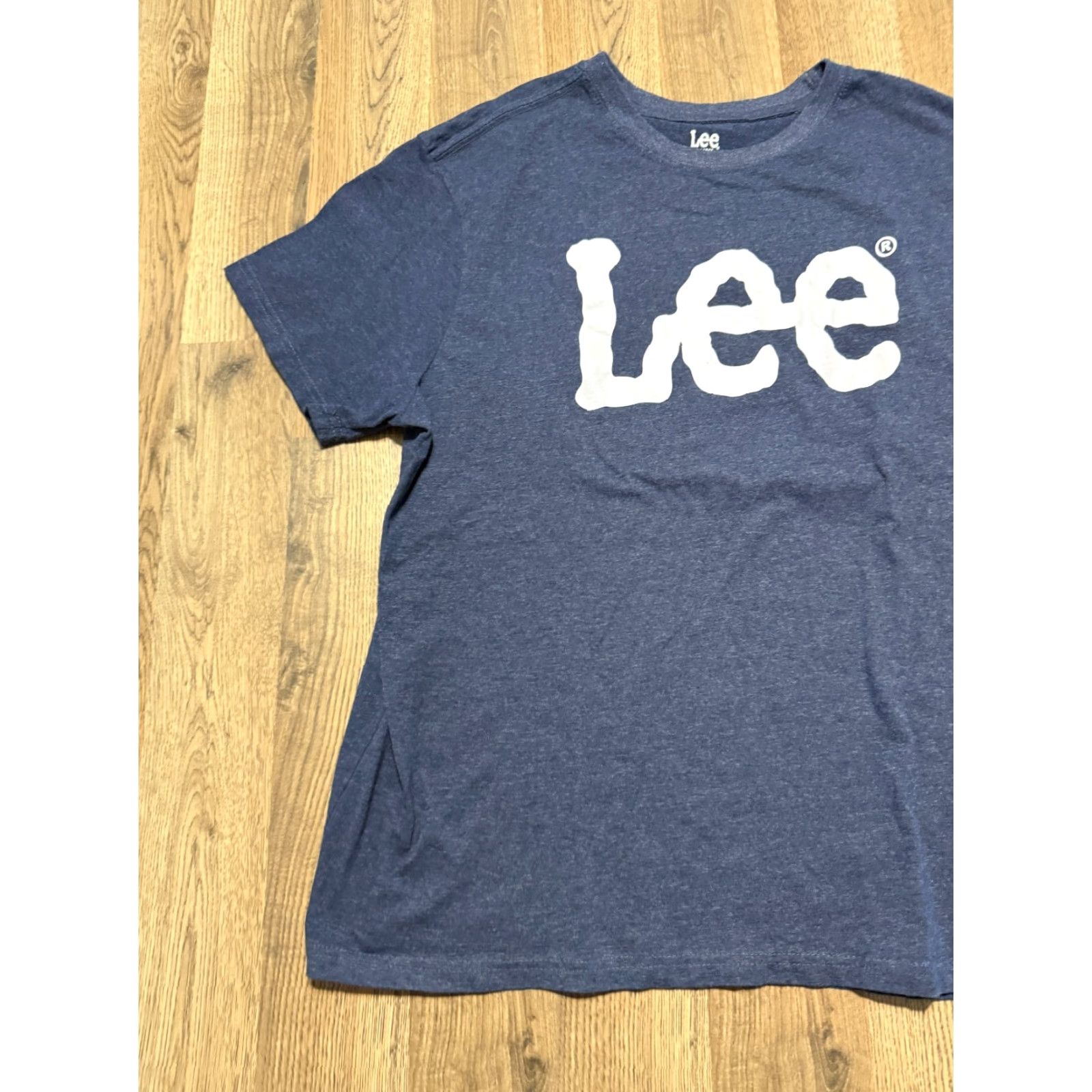 Lee Lee Shirts Adult XL Blue Short Sleeve Crew Neck Regular Fit Casual Mens Size US XL / EU 56 / 4 - 4 Thumbnail