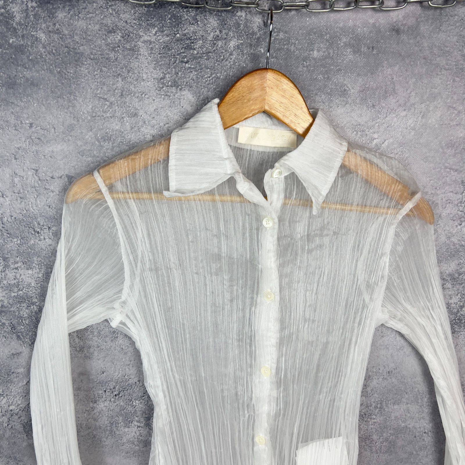 Our Legacy Our Legacy Blouse Women's Size 34 White Polymide ` Size XXS / US 00 / IT 34 - 2 Thumbnail