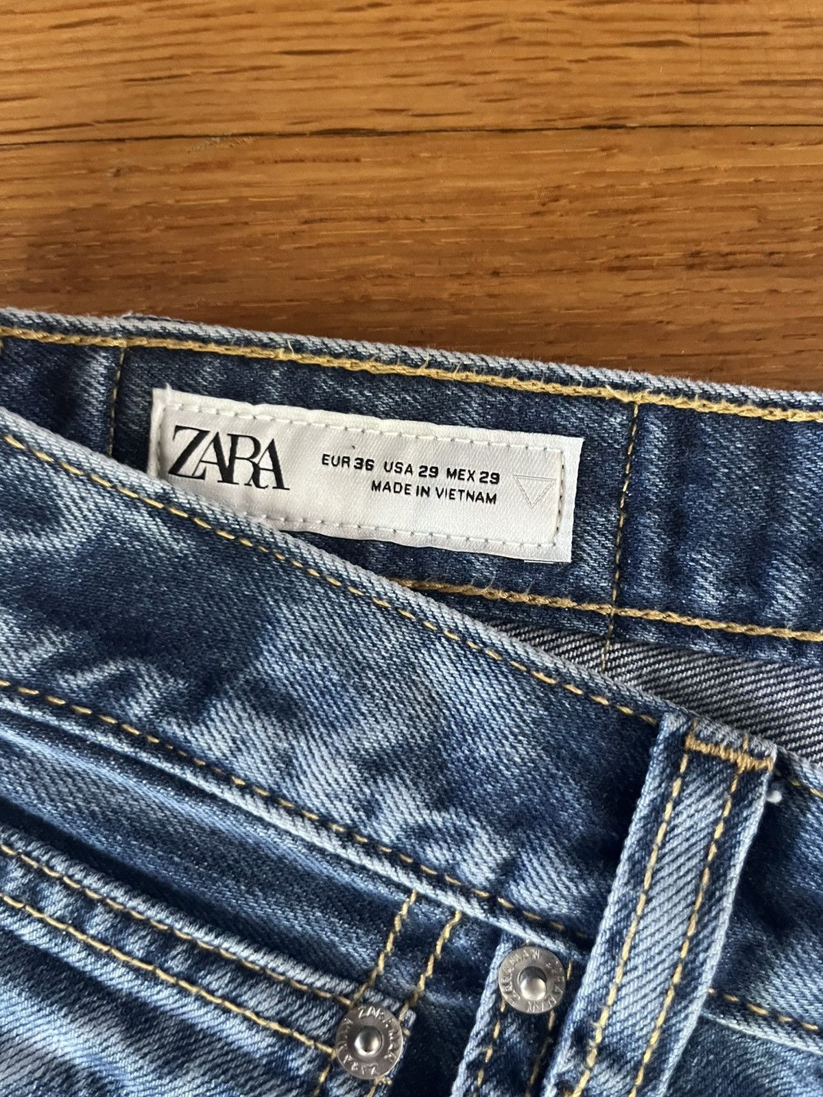 Zara Zara Baggy Dark Washed Jeans Size US 28 / EU 44 - 5 Thumbnail