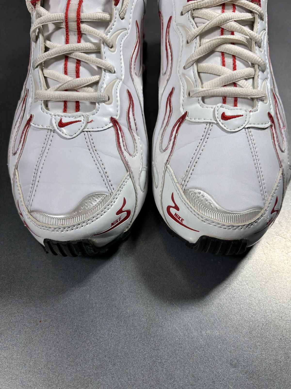 Vintage "Custom" Nike Shox Flames Sneakers "Hand Painted" 1 of Some Size US 11 / EU 44 - 11 Thumbnail
