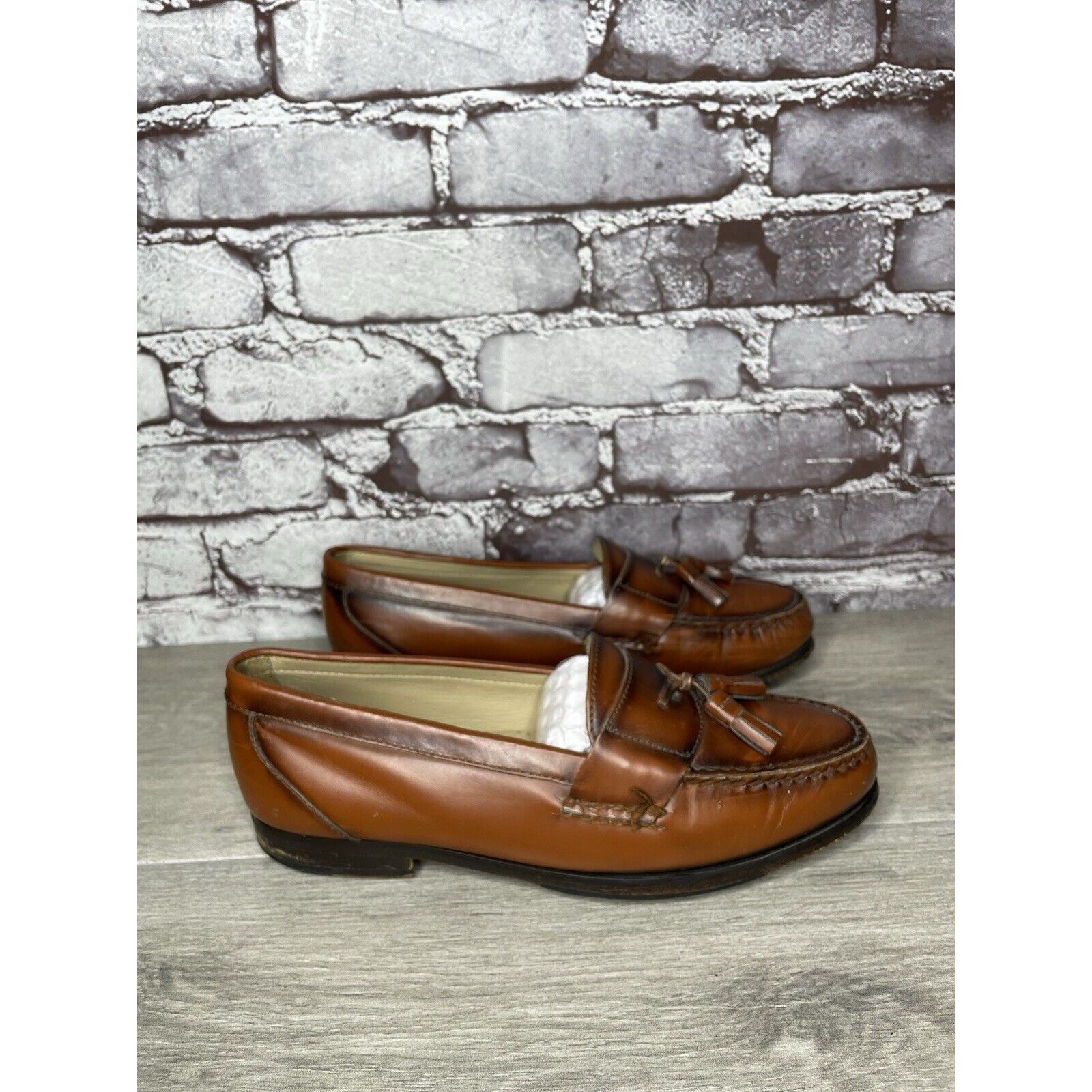 G.H. Bass & Co. G.H. Bass & Co. Brown Leather Slip On Penny Loafers Dress Sh Size US 7.5 / EU 40-41 - 4 Thumbnail