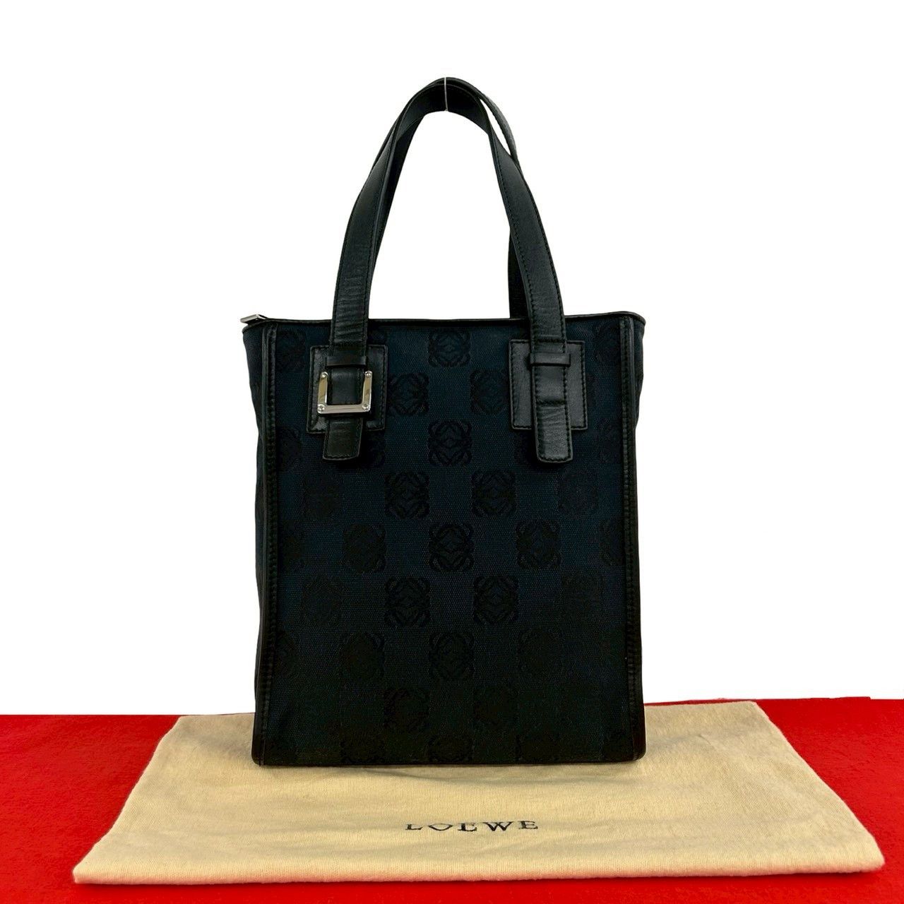 Loewe Loewe Anagram Canvas Leather Handbag Textile Tote Bag DUTY 