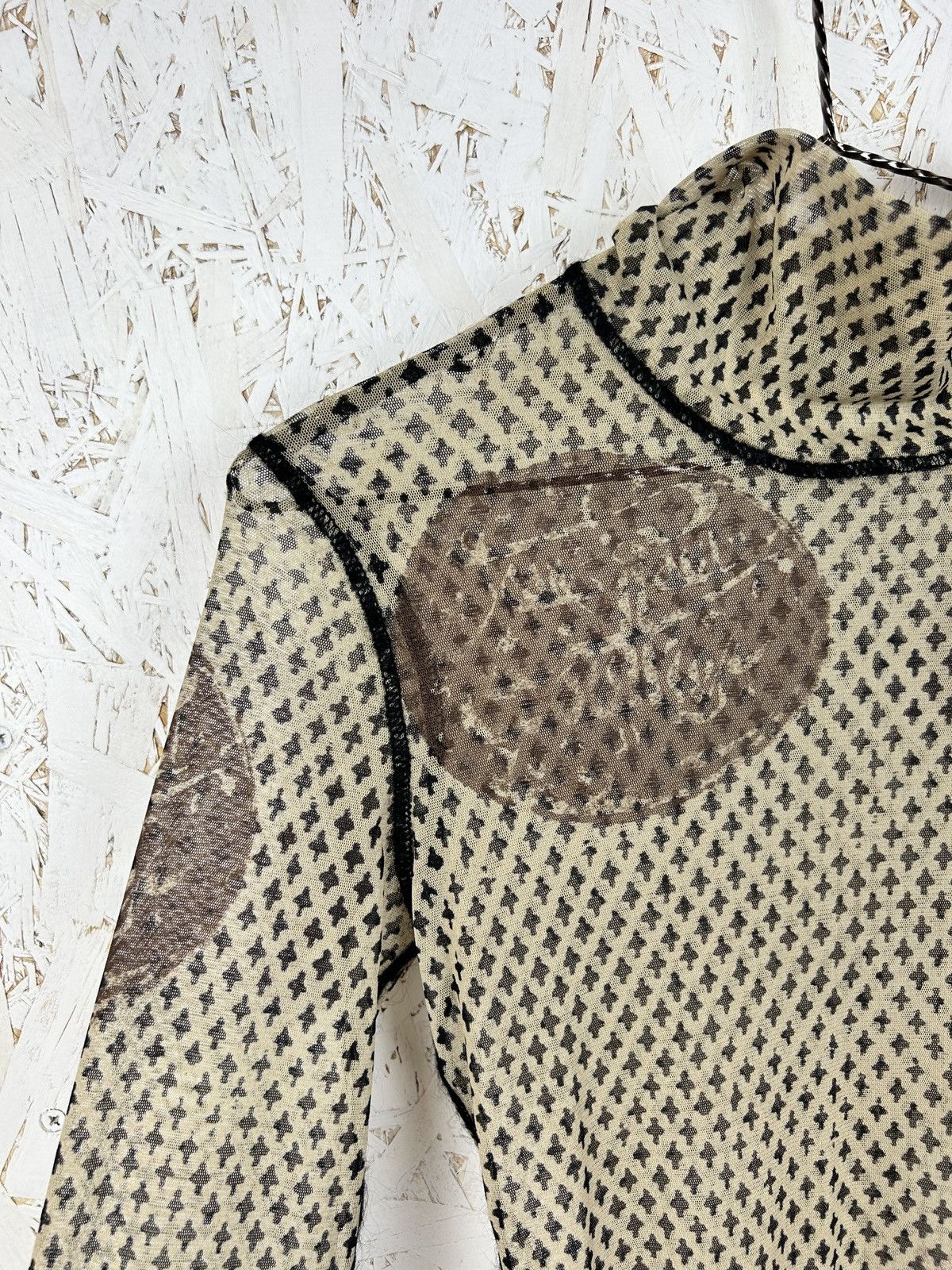 Jean Paul Gaultier Vintage Archive Jean Paul Gaultier Arabic Print Mesh L/S Size US M / EU 48-50 / 2 - 2 Thumbnail