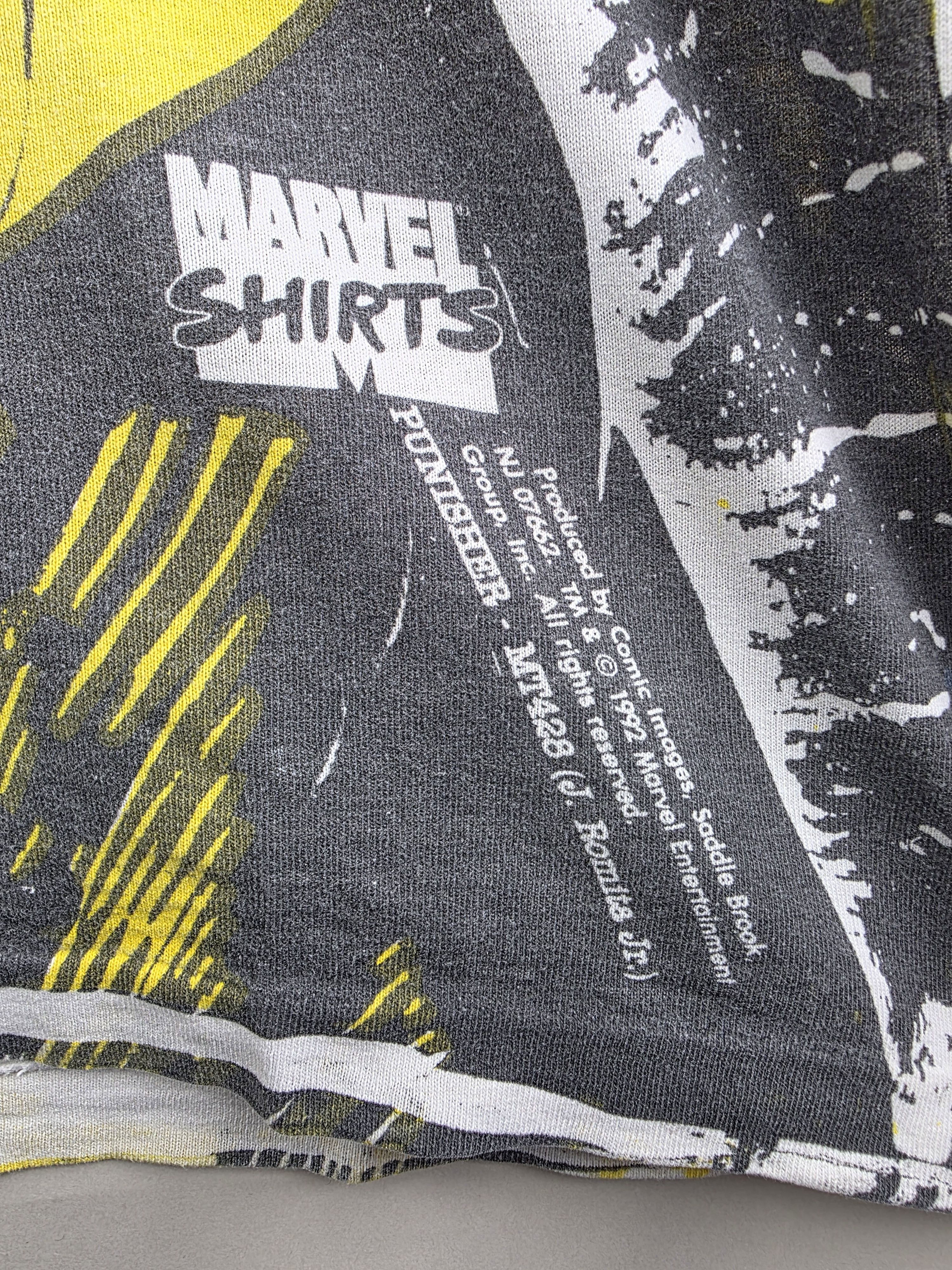Marvel Comics × Vintage 1992 Marvel Comics Punisher Mega print XL 23" 31.5" Size US XL / EU 56 / 4 - 4 Thumbnail