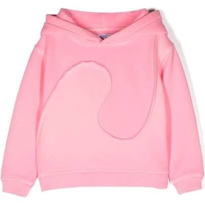 ERL ERL 'Swirl' Pink Hoodie with Tone on Tone Detail in Cotton Size US L / EU 52-54 / 3 - 2 Thumbnail