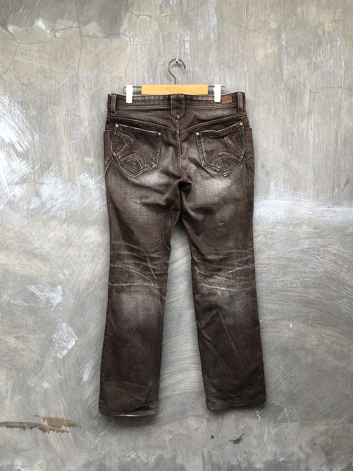 Japanese Brand × Le Grande Bleu (L.G.B.) THRASHED💥 Nicole Club For Men Washed Denim Size US 32 / EU 48 - 7 Thumbnail