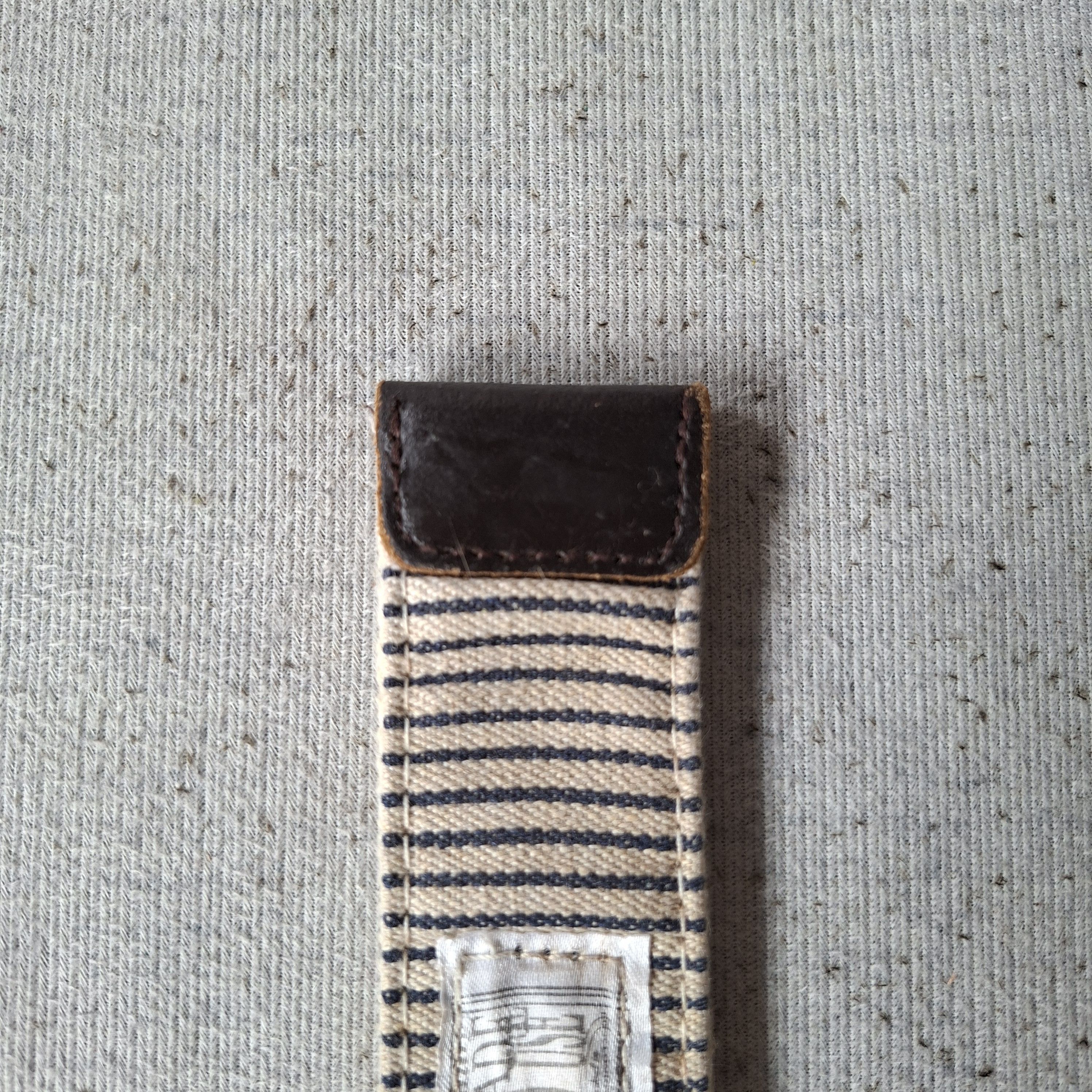 Porter 💥 HT.works union made stripes hole ring canvas belt Size ONE SIZE - 5 Thumbnail