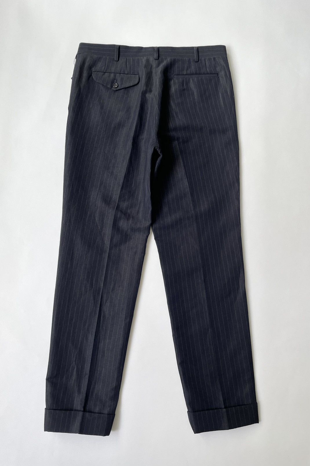Comme des Garcons S/S 15 Black/Grey Pinstripe Trousers Size US 34 / EU 50 - 13 Thumbnail