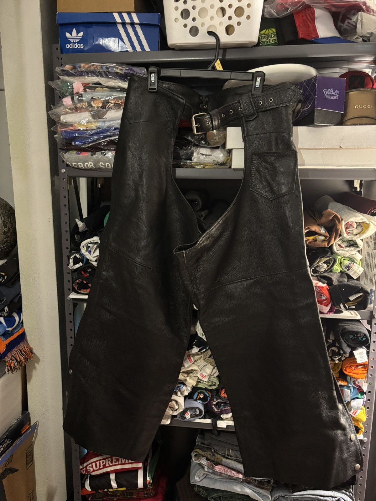 Vintage Vintage Leather Chaps made in the USA Size 2XL Size US 44 / EU 60 - 1 Thumbnail