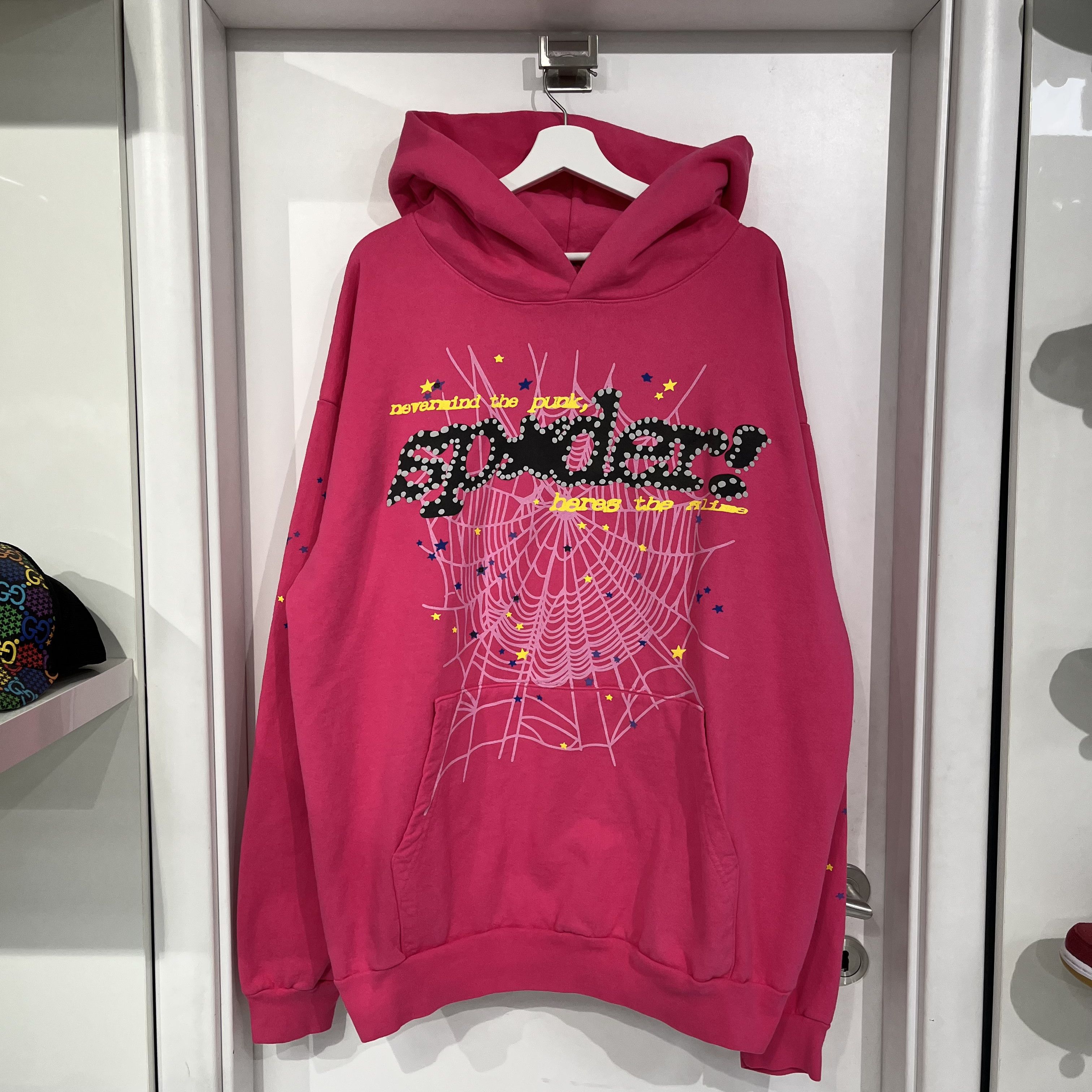 Sp5der Sp5der P*NK V2 Hoodie Pink Size US XXL / EU 58 / 5 - 1 Thumbnail