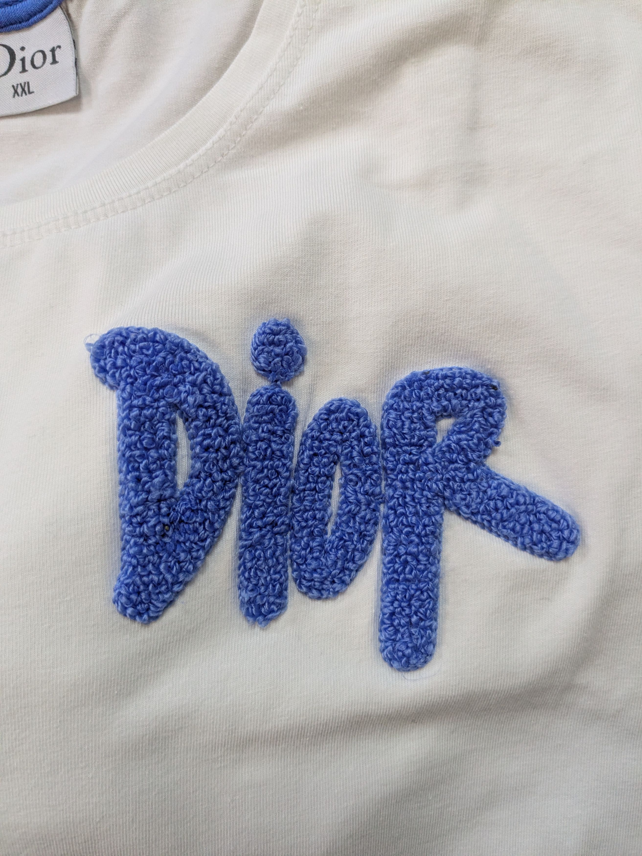 Dior Dior White Logo T-Shirt – Size XXL Size XXL / US 16-18 / IT 52-54 - 2 Thumbnail