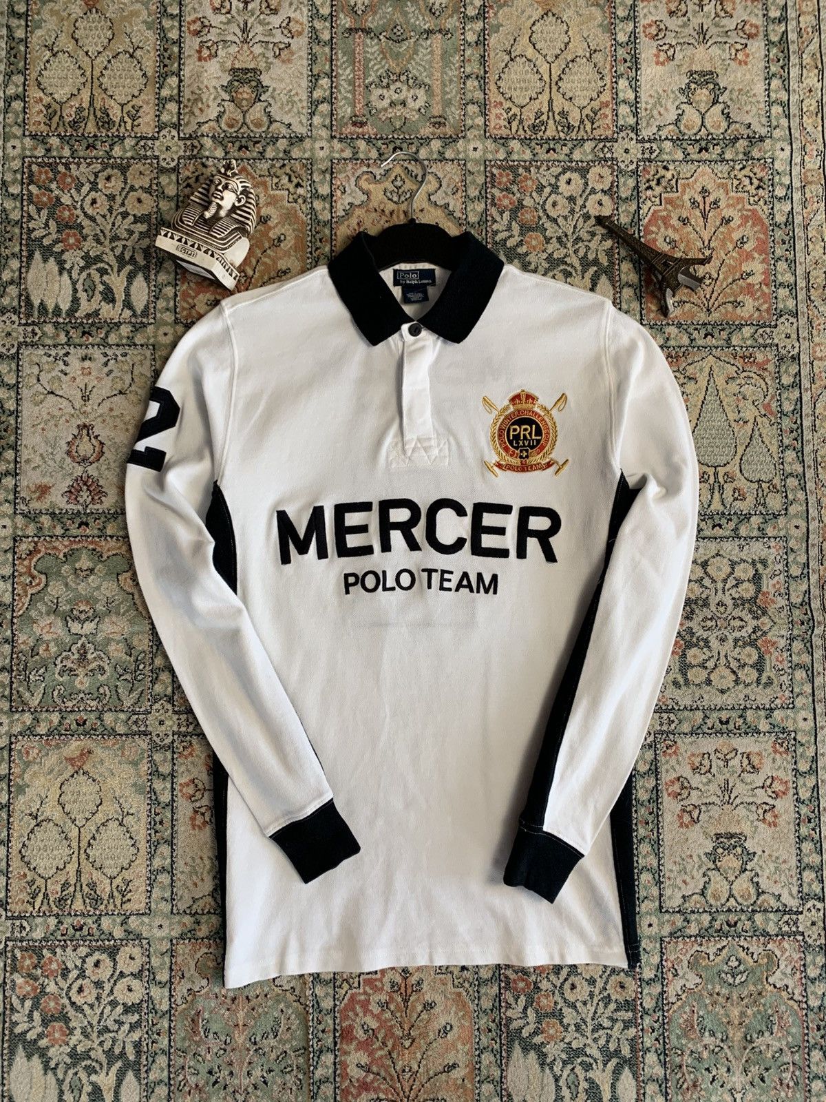 Polo Ralph Lauren × Ralph Lauren × Vintage Vintage Polo Ralph Lauren Mercer polo Rugby Long sleeve Size US S / EU 44-46 / 1 - 1 Thumbnail