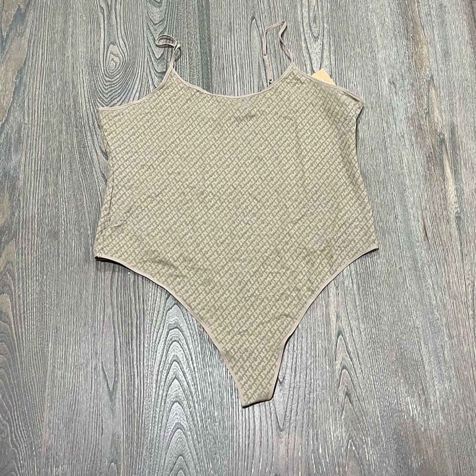 SKIMS NWT Skims Logo Mesh Cami Bodysuit Pull-On Desert 4X Size 4XL / US 24-26 - 1 Thumbnail
