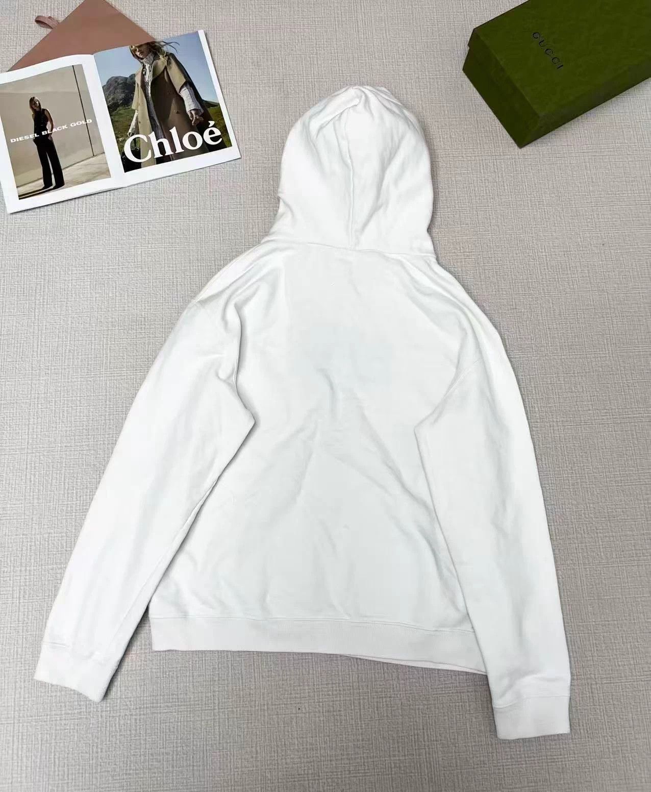Maison Margiela Maison Margiela White 0-23 Red Embroidered Hoodie Size US S / EU 44-46 / 1 - 4 Thumbnail