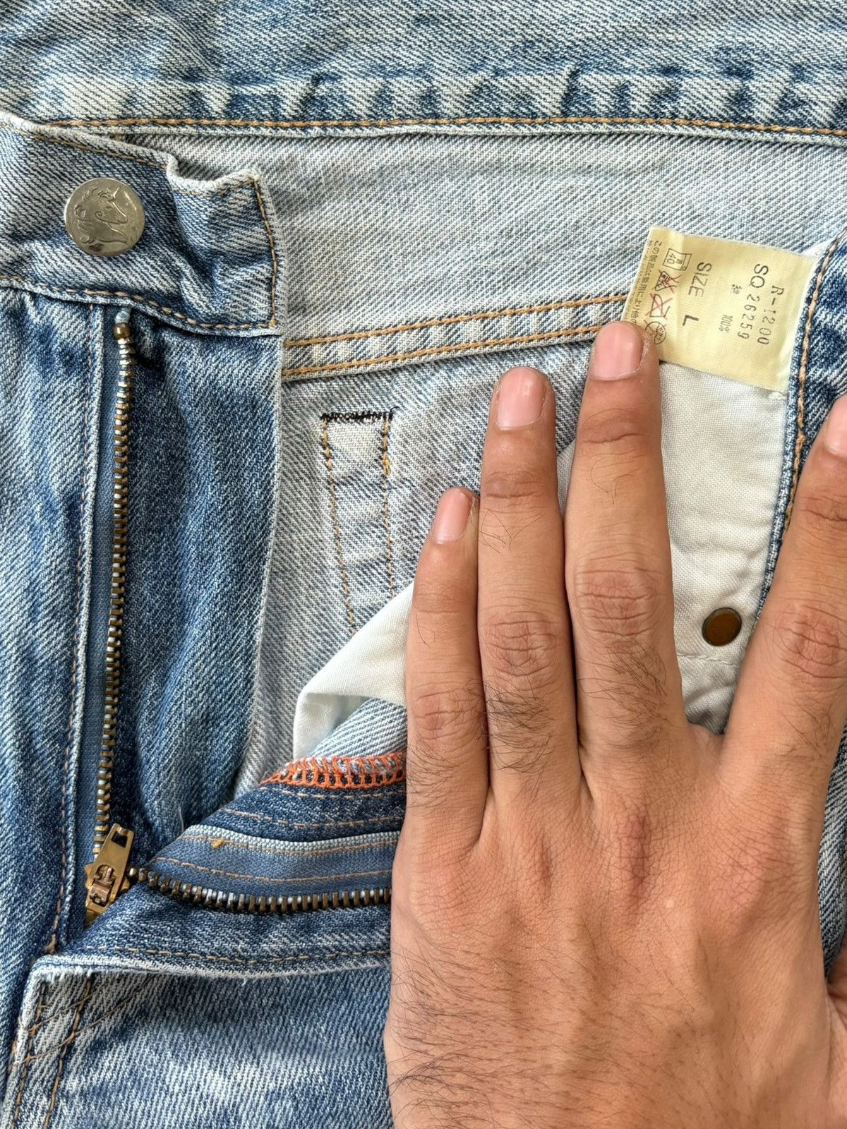 Ksubi Vintage Japanese RNA Bleached Wash Distressed Loose Jeans Size US 33 - 6 Thumbnail
