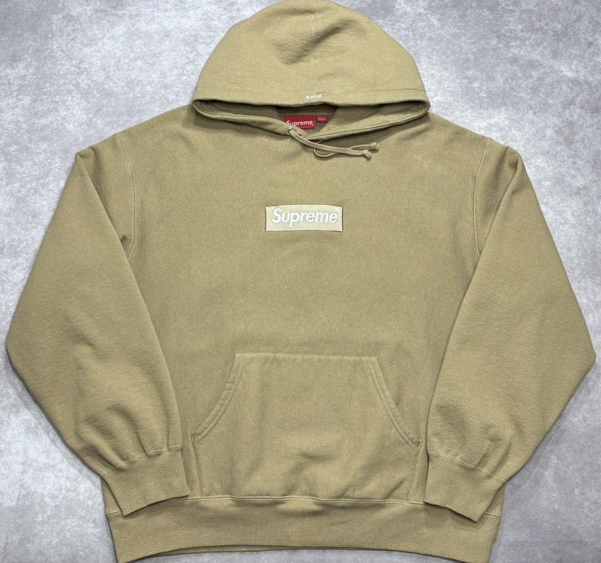 Supreme Supreme Box Logo Hooded Sweatshirt (FW23) Dark Sand Size US XL / EU 56 / 4 - 1 Thumbnail