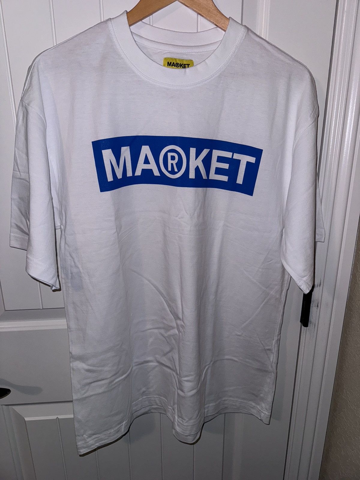 Market Market Blue/White Box Logo Tee Size US L / EU 52-54 / 3 - 1 Thumbnail