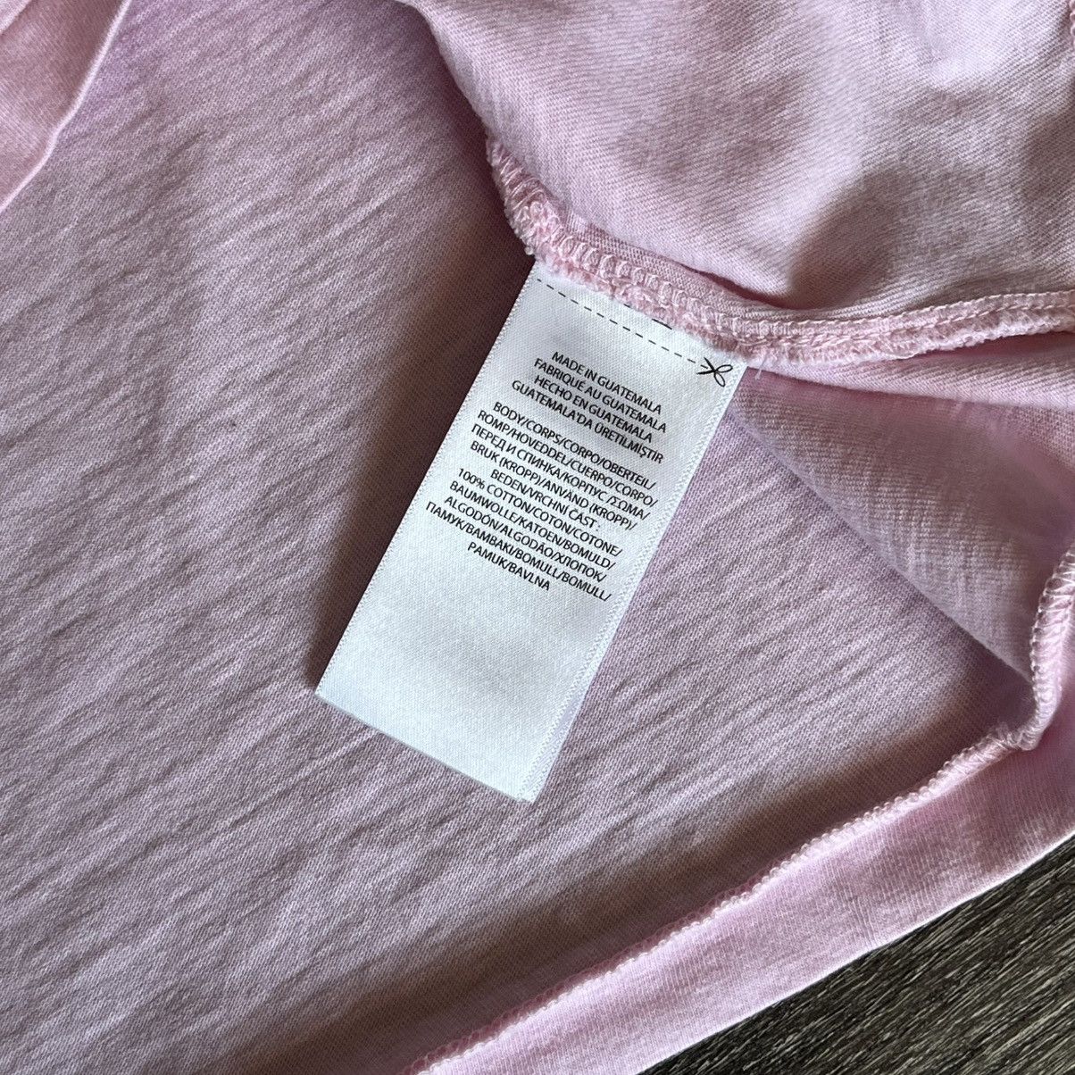 Polo Ralph Lauren Vintage Polo Ralph Lauren Light Baby Pink Arch Logo T Shirt Size US L / EU 52-54 / 3 - 5 Thumbnail