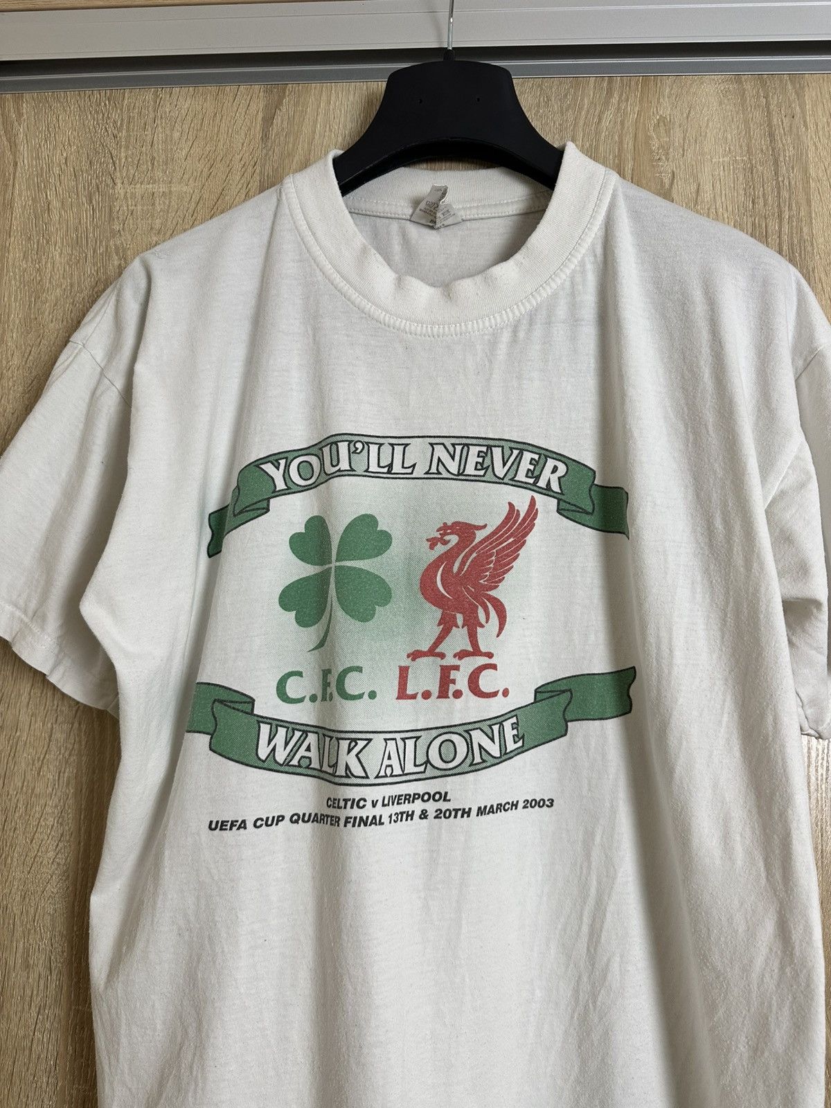 UEFA 🔥 2003 UEFA Cup Final Celtics vs Liverpool Football T Shirt Size US L / EU 52-54 / 3 - 1 Thumbnail